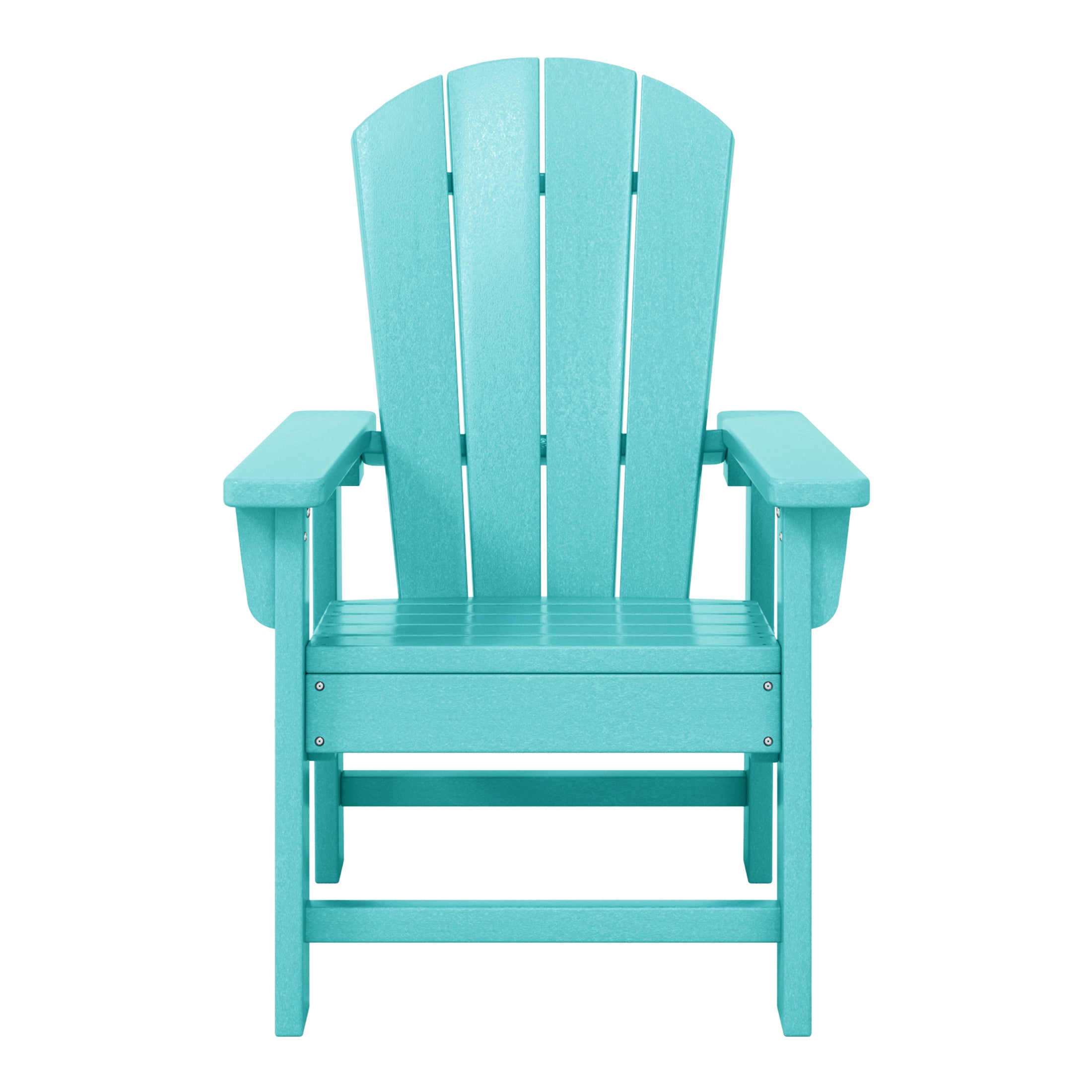 Paradise 2-Piece Kids Outdoor HDPE Adirondack Chair With Square Side Table Set