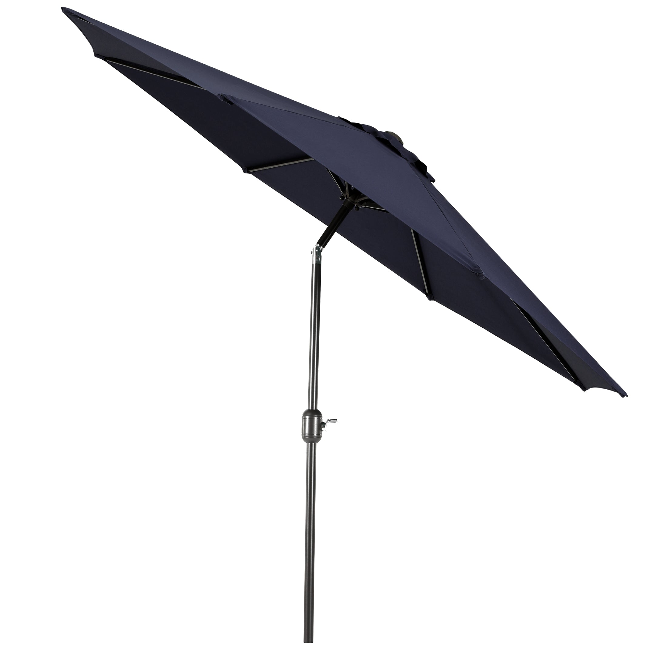 Cabana 9 ft. Patio Table Umbrella with Black color round free standing weight base kit