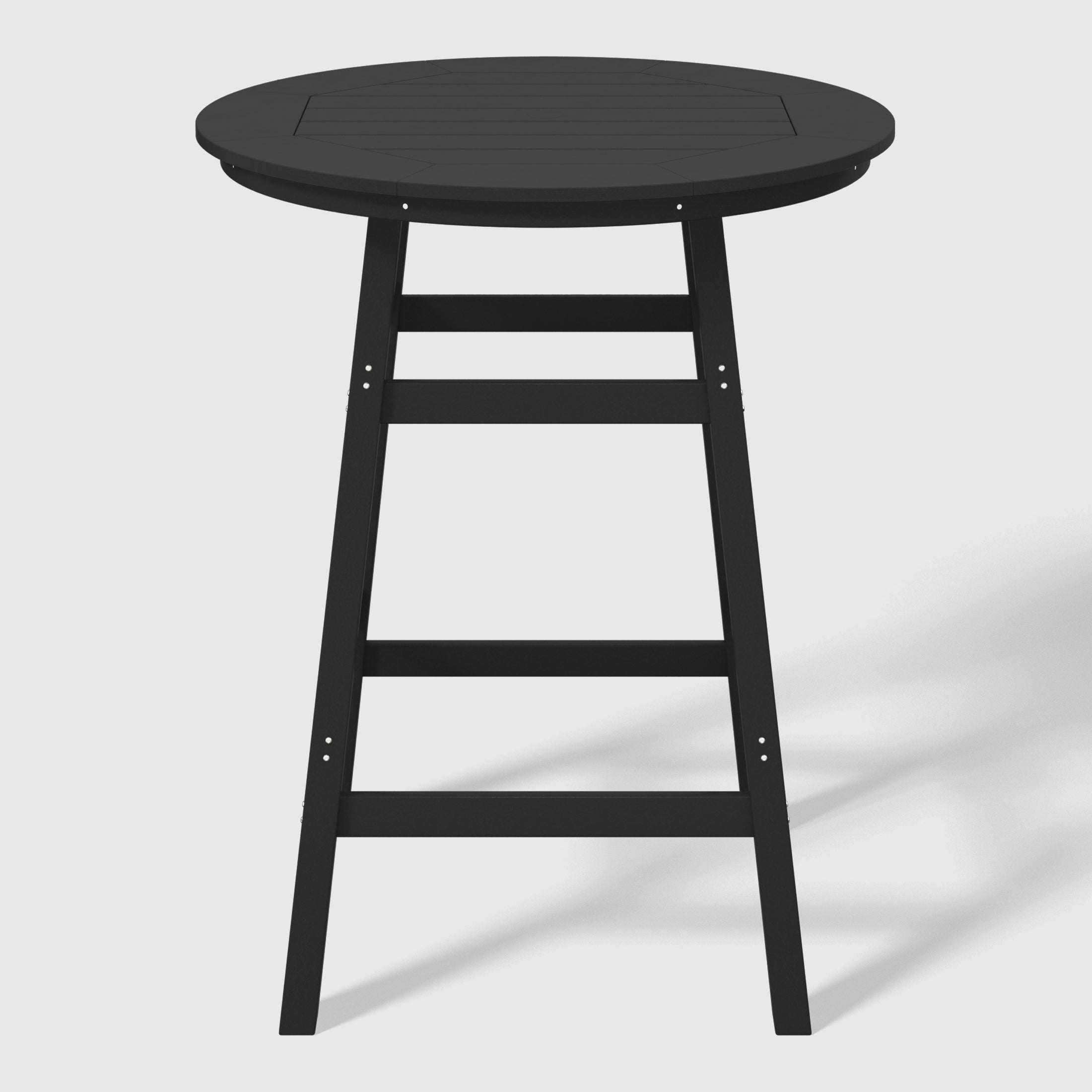 Paradise Outdoor 35" HDPE Round Patio Bar Height Table