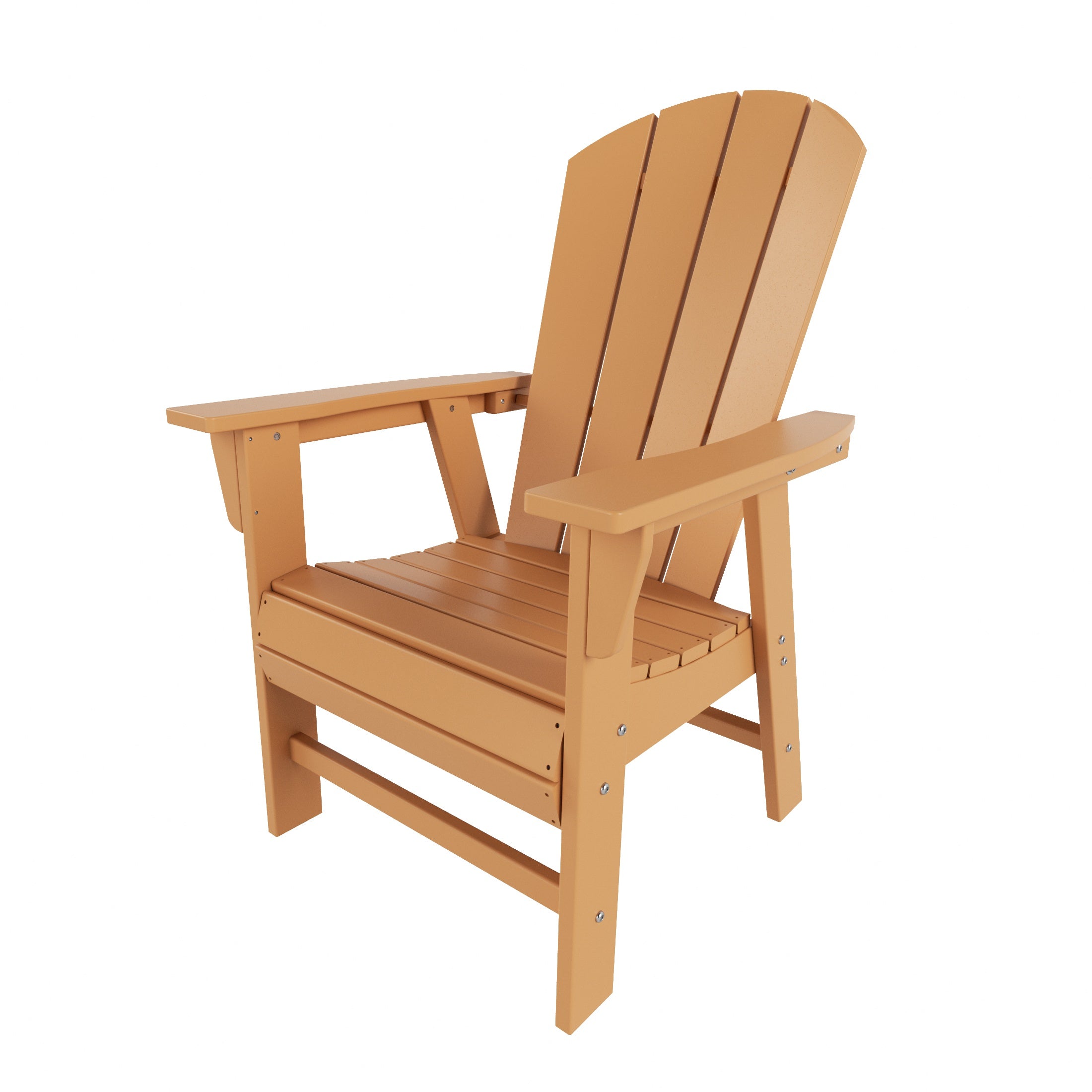 Paradise Outdoor Patio HDPE Plastic Adirondack Dining Chair