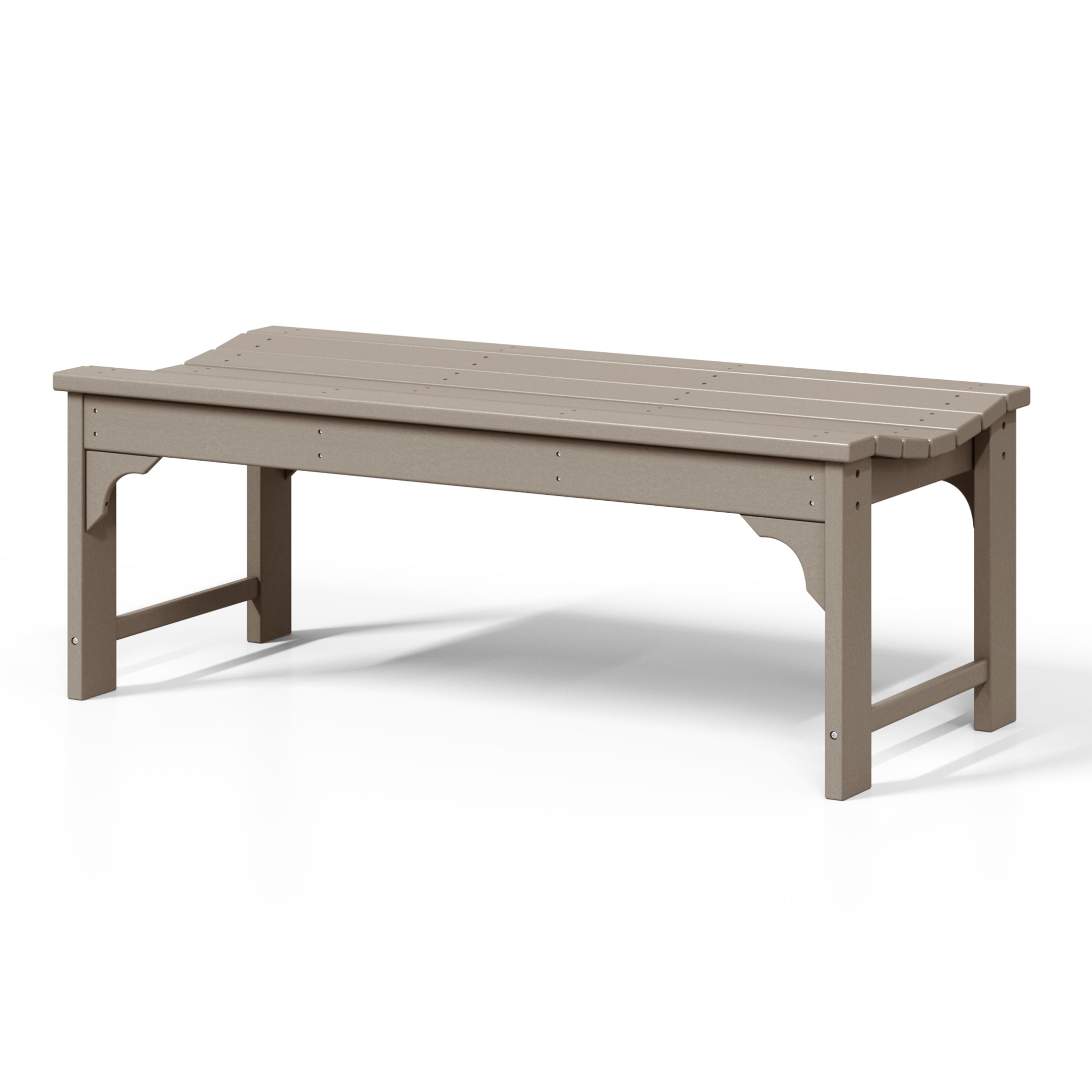 Paradise Westintrends 48" length backless Poly Westin Trendsod Outdoor / Garden bench