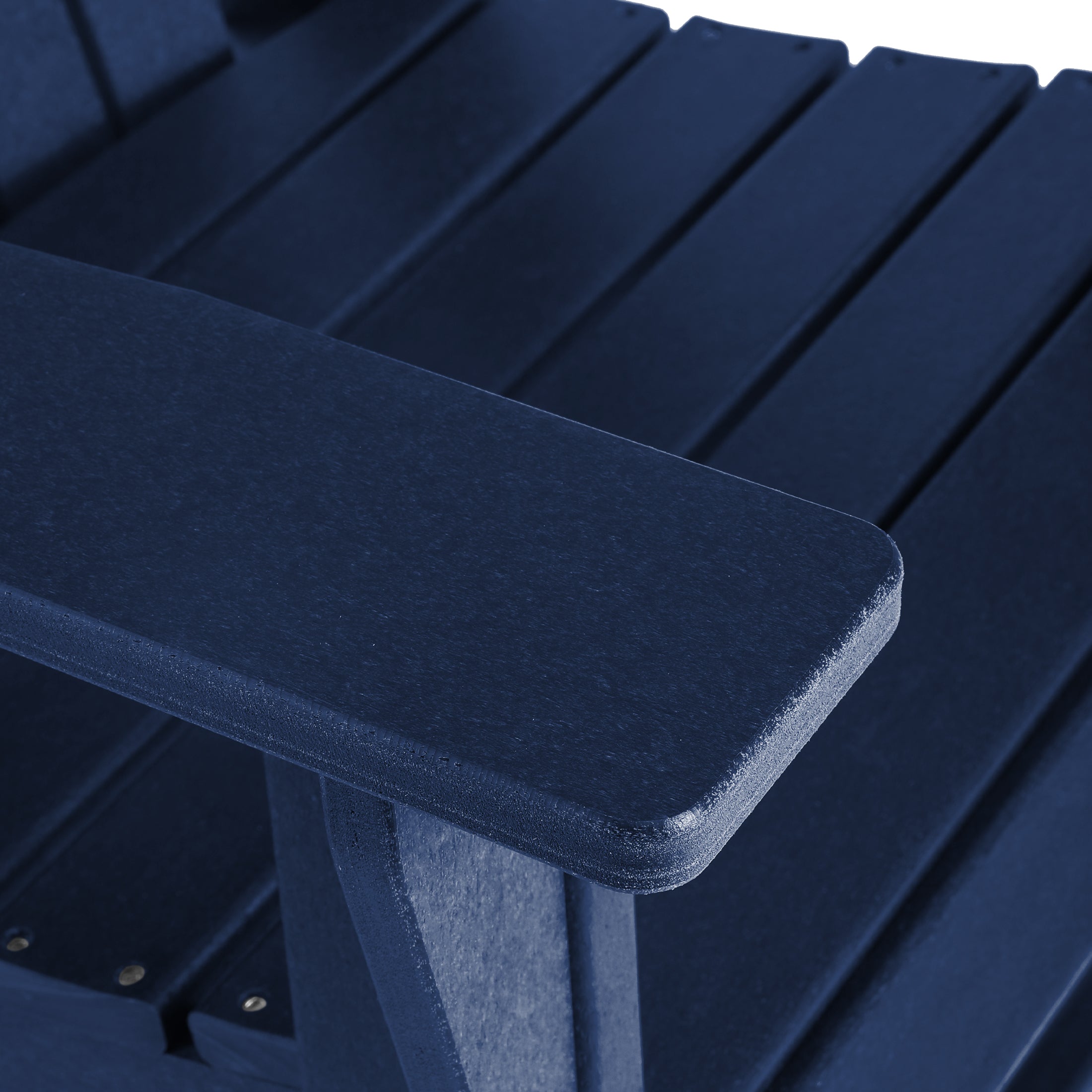 Portside Outdoor Modern HDPE Adirondack Patio Dining Chairs (Set of 2)