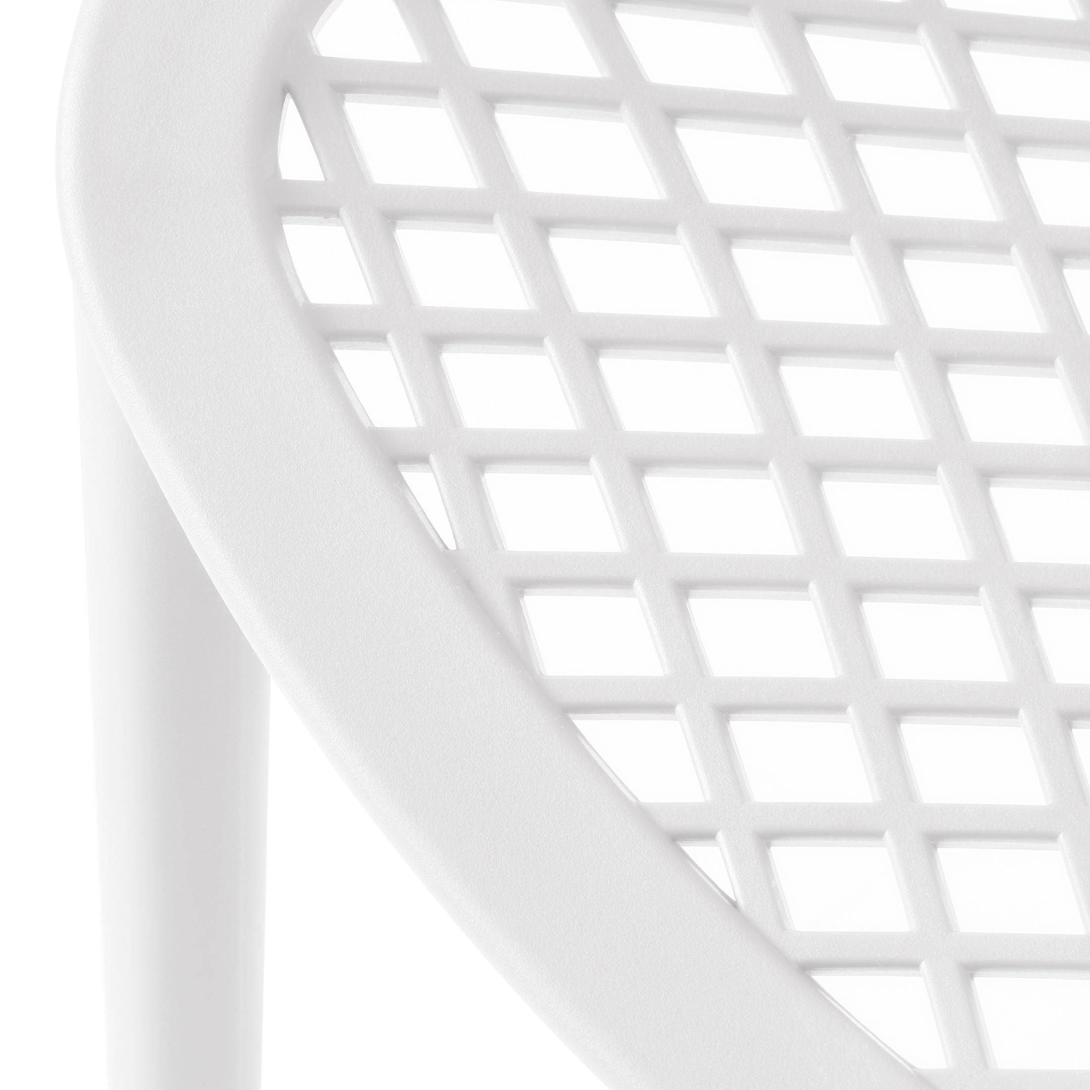 Sunshine Outdoor Stackable Modern Plastic Dining Chairs (Set of 2)