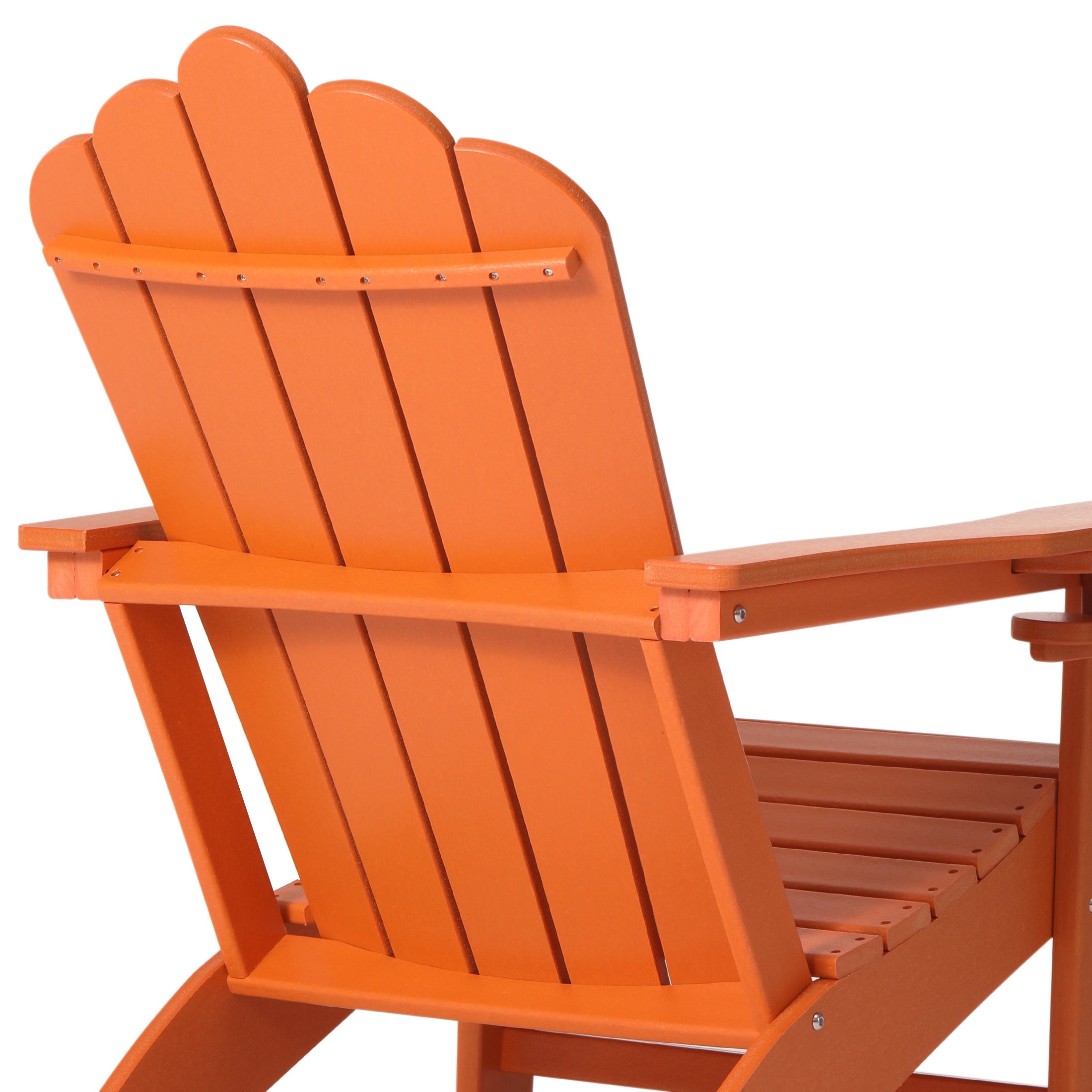 Lakeview Outdoor Patio HDPE Adirondack Chair With Cup Holder