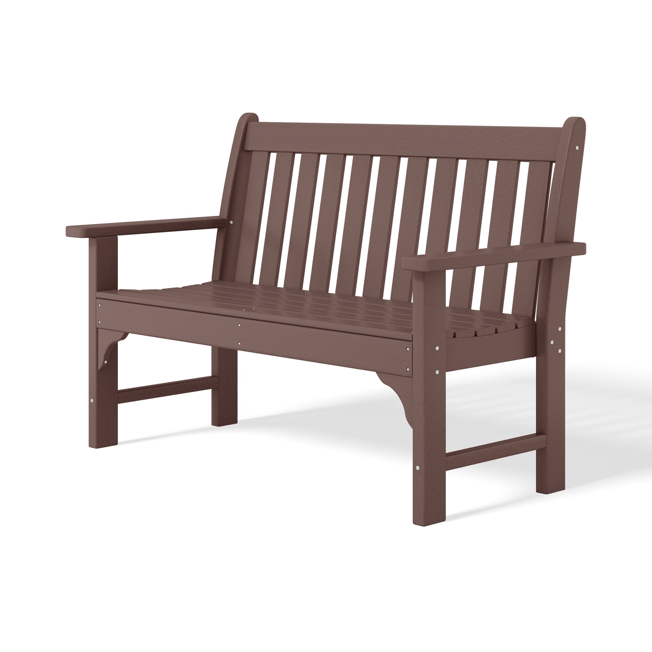 Paradise Outdoor 2-Person All-Weather HDPE Front Porch Garden Bench