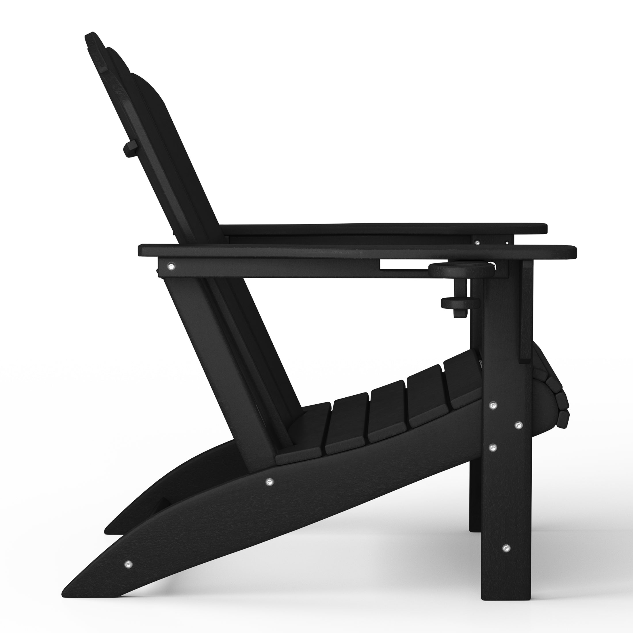 Lakeview 3-Piece Adirondack Chairs with Cup Holders and Coffee Table Set