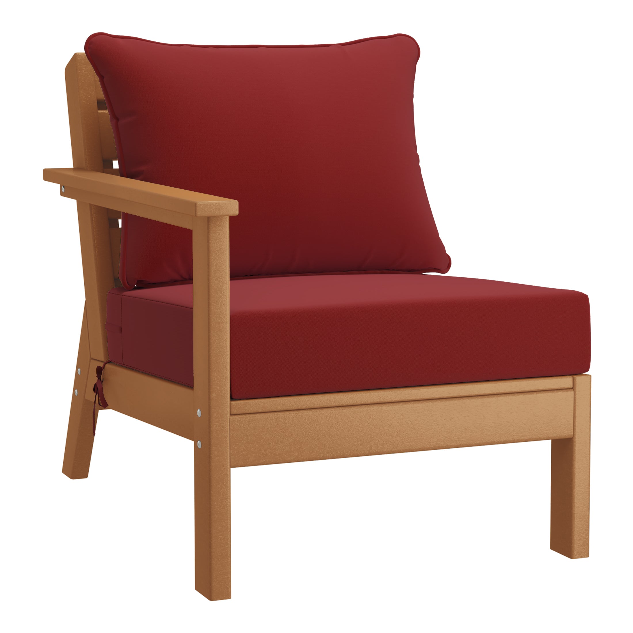 Portsmouth Outdoor Patio HDPE Sectional Sofa with Patio Cushions