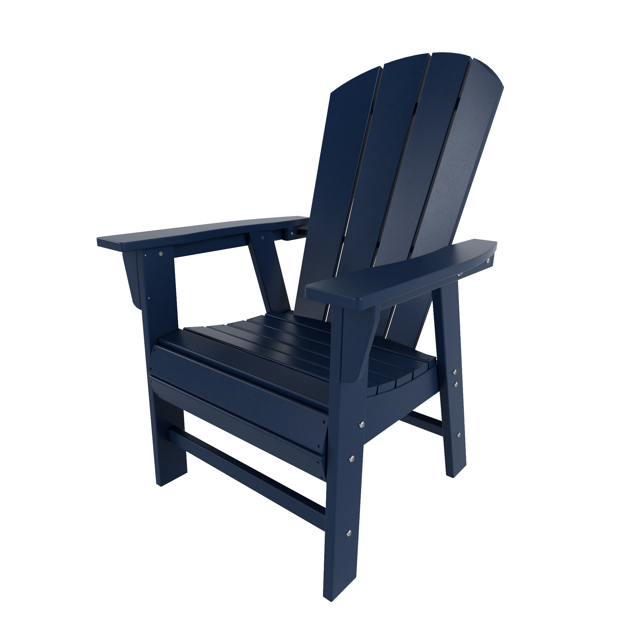 Paradise Outdoor Patio HDPE Plastic Adirondack Dining Chair