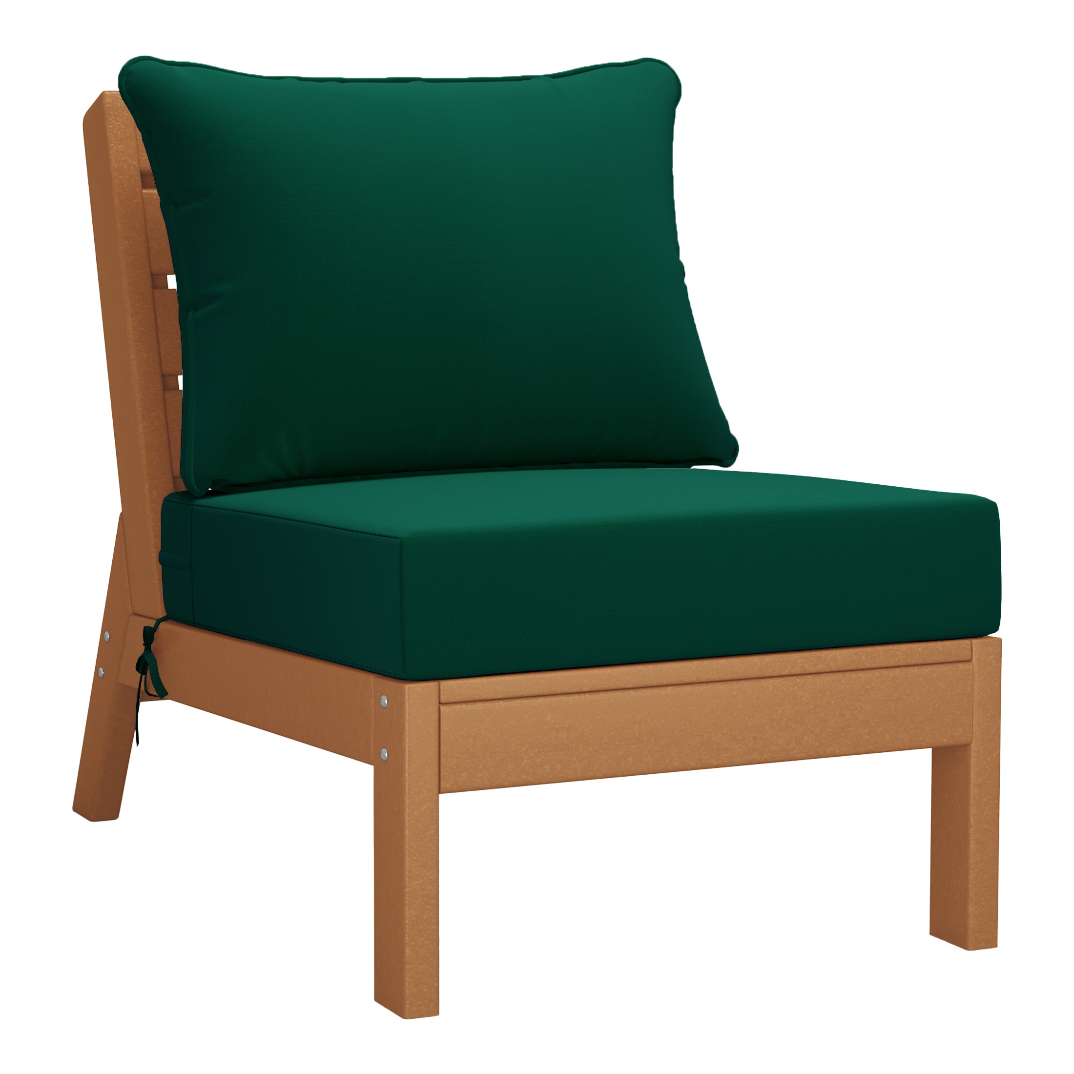 Portsmouth Outdoor Patio HDPE Sectional Sofa with Patio Cushions