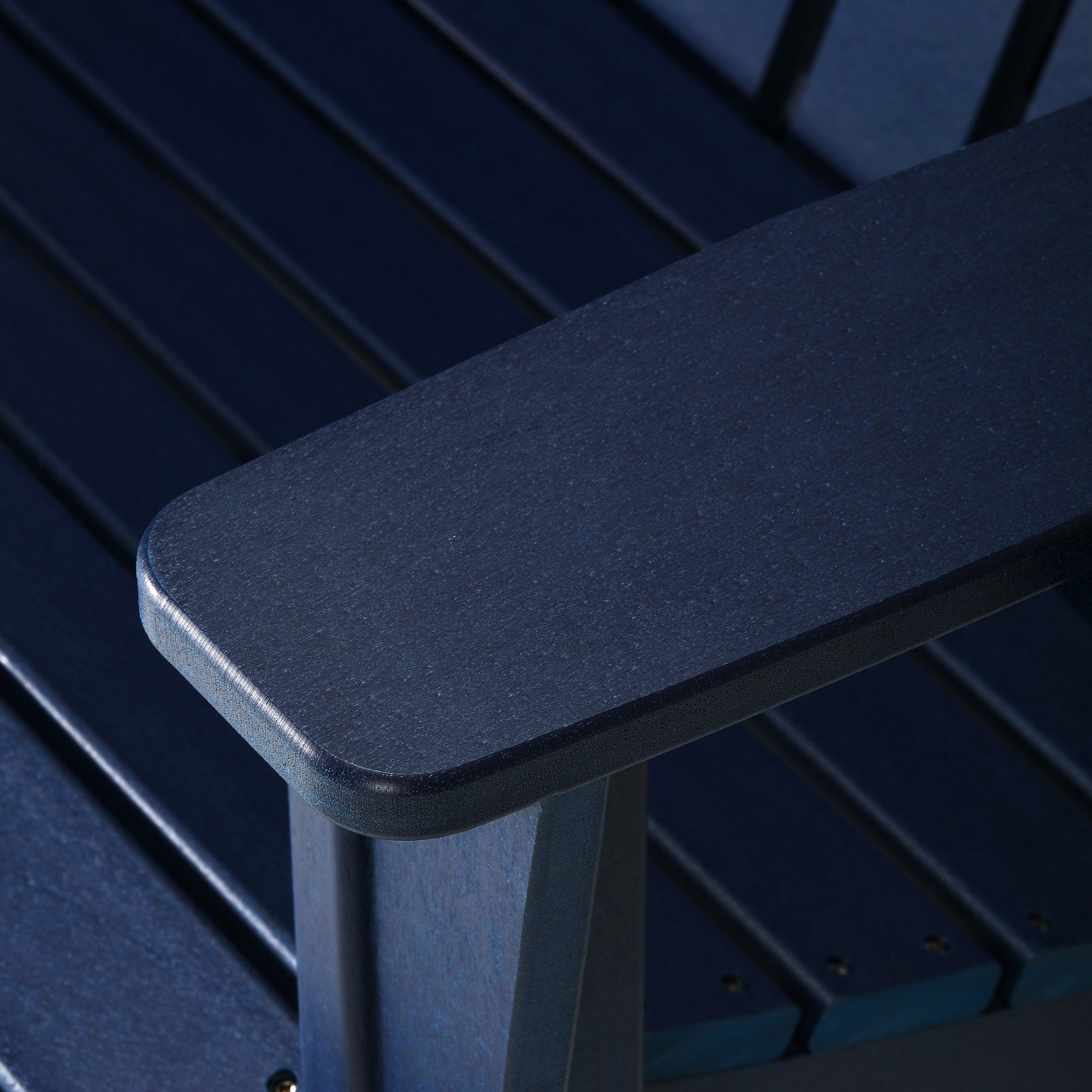 Savannah Outdoor Patio 49" HDPE Folding Adirondack Garden Bench