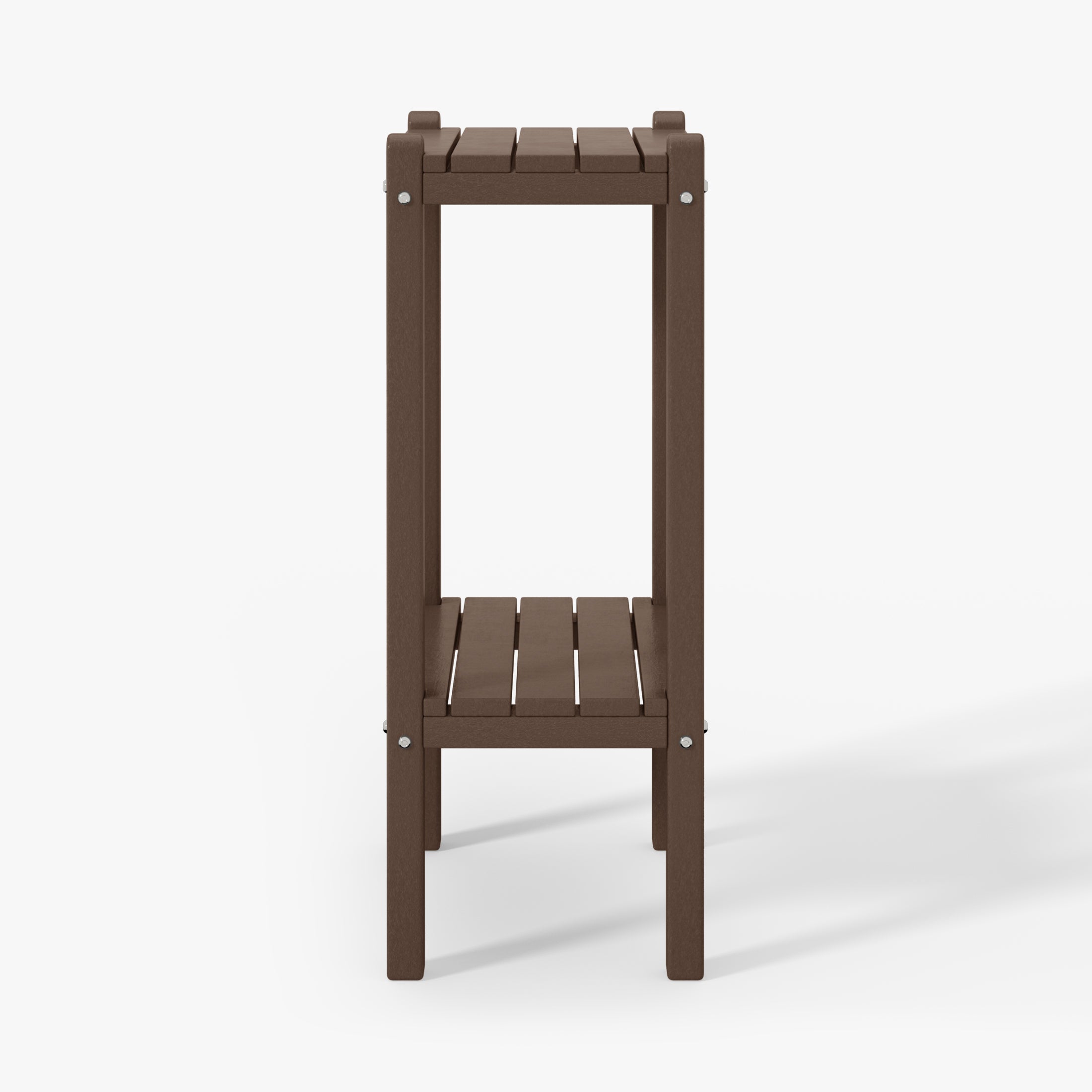 Paradise 36" Outdoor Adirondack HDPE 2-Tier Patio Side Table