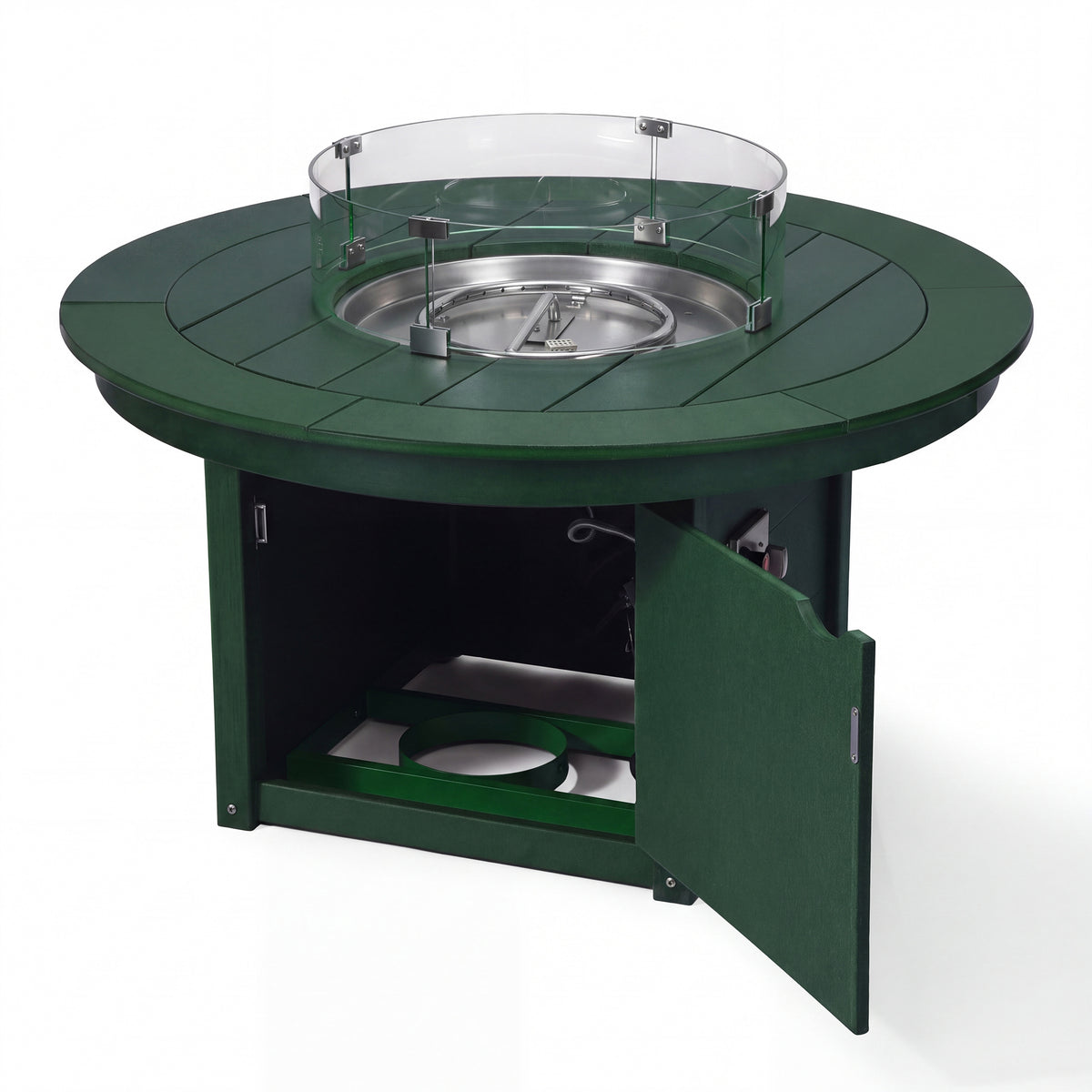 Sol 47" Modern Outdoor 55,000 BTU Patio Propane Round Fire Pit Table