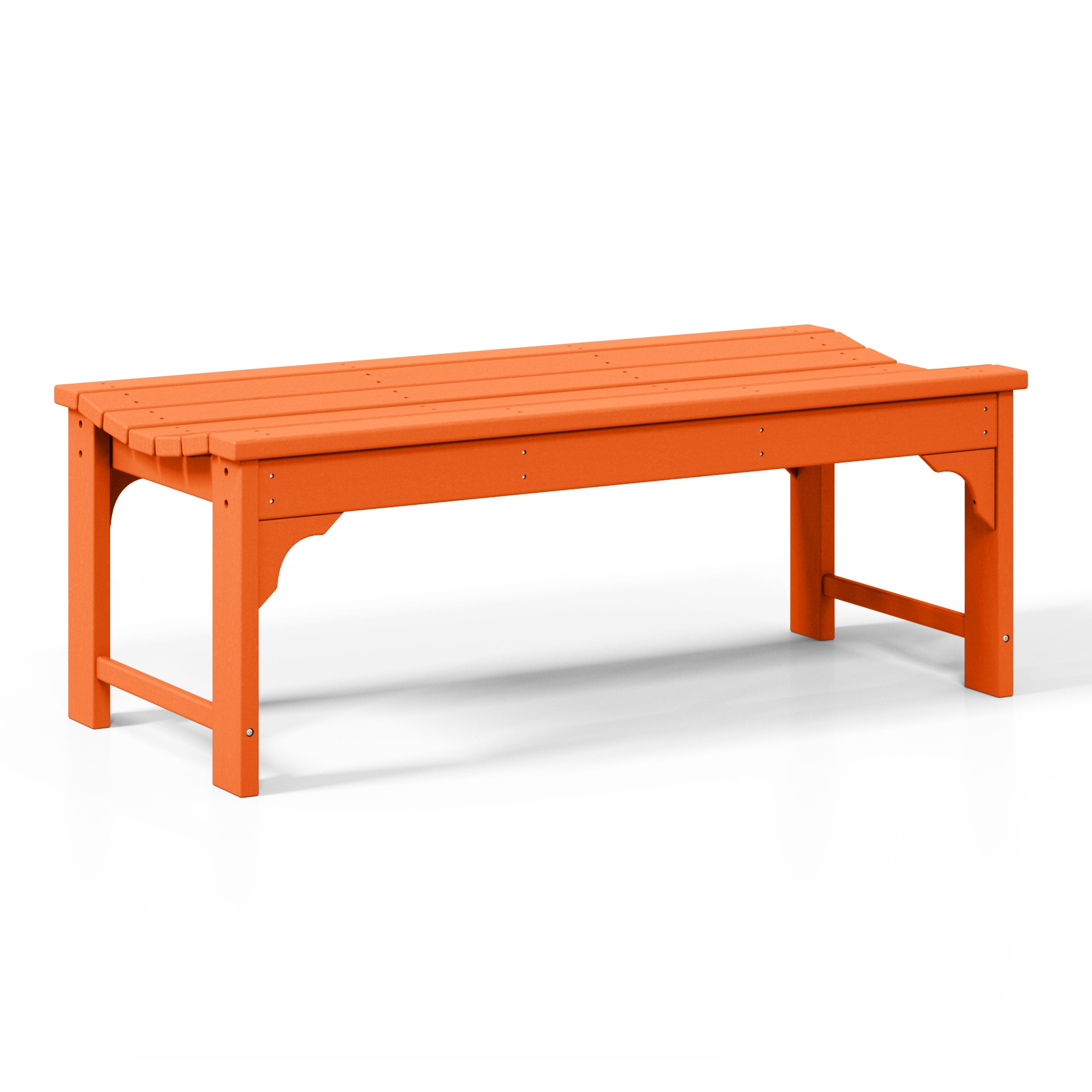Paradise 48" length backless Poly Wood Outdoor / Garden bench