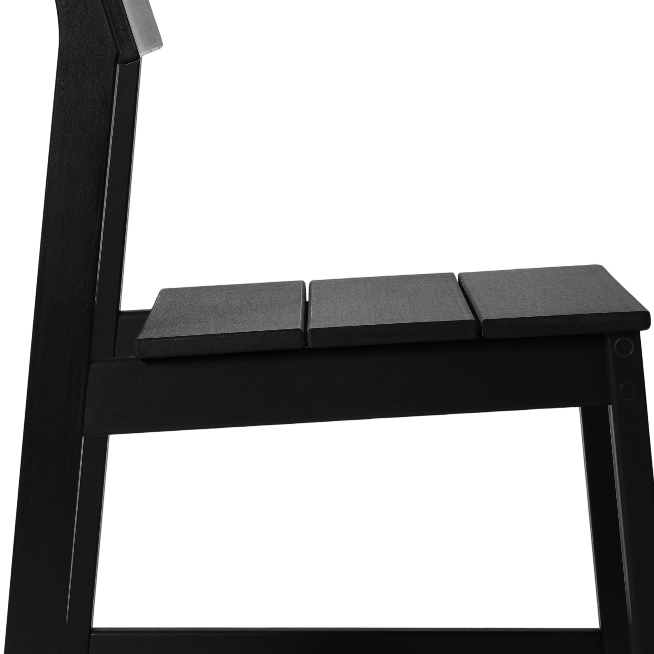 Cambria Modern HDPE Outdoor Armless Patio Dining Chairs (Set of 2)