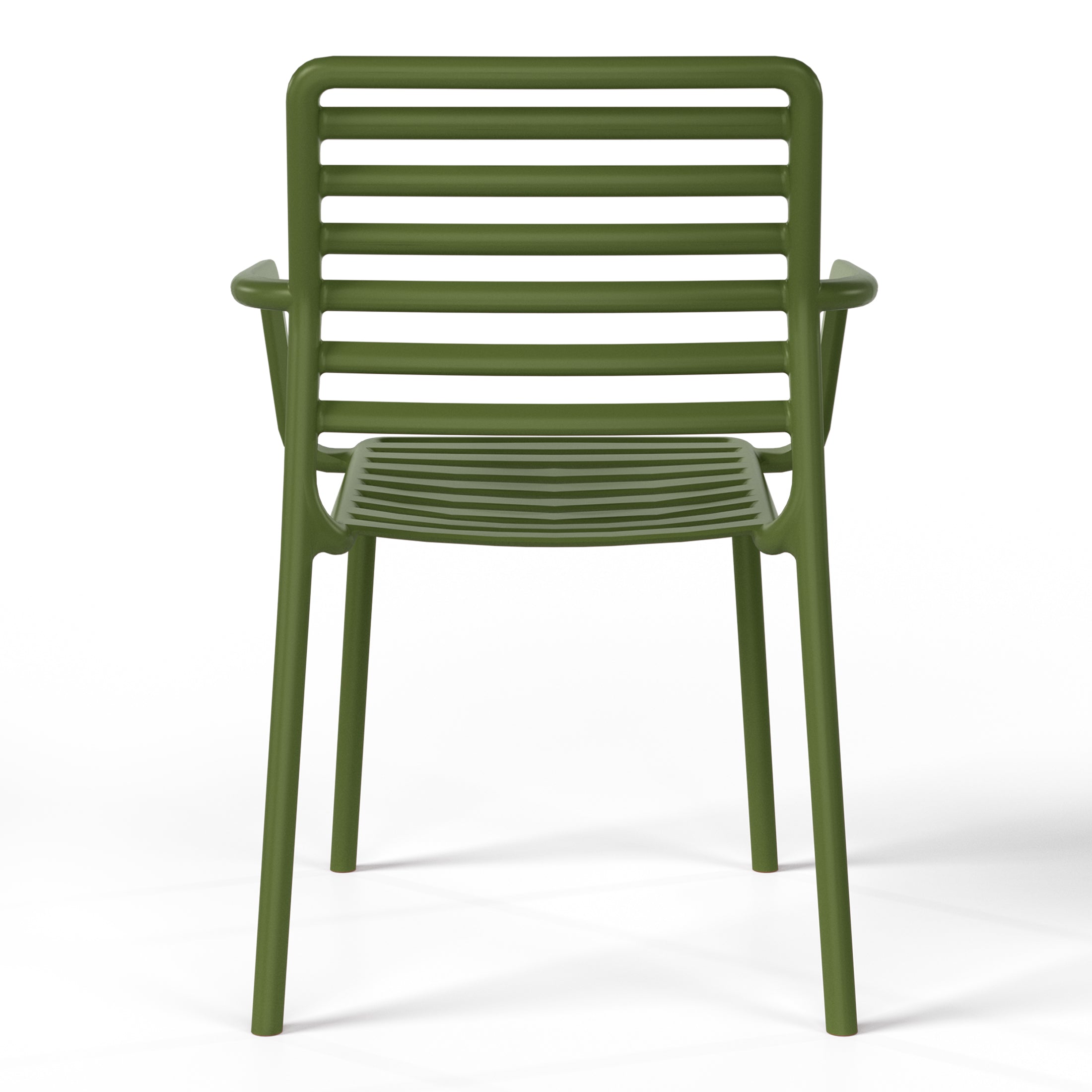 Sunshine Outdoor Stackable Polypropylene Plastic Resin Dining Armchairs (Set of 4)