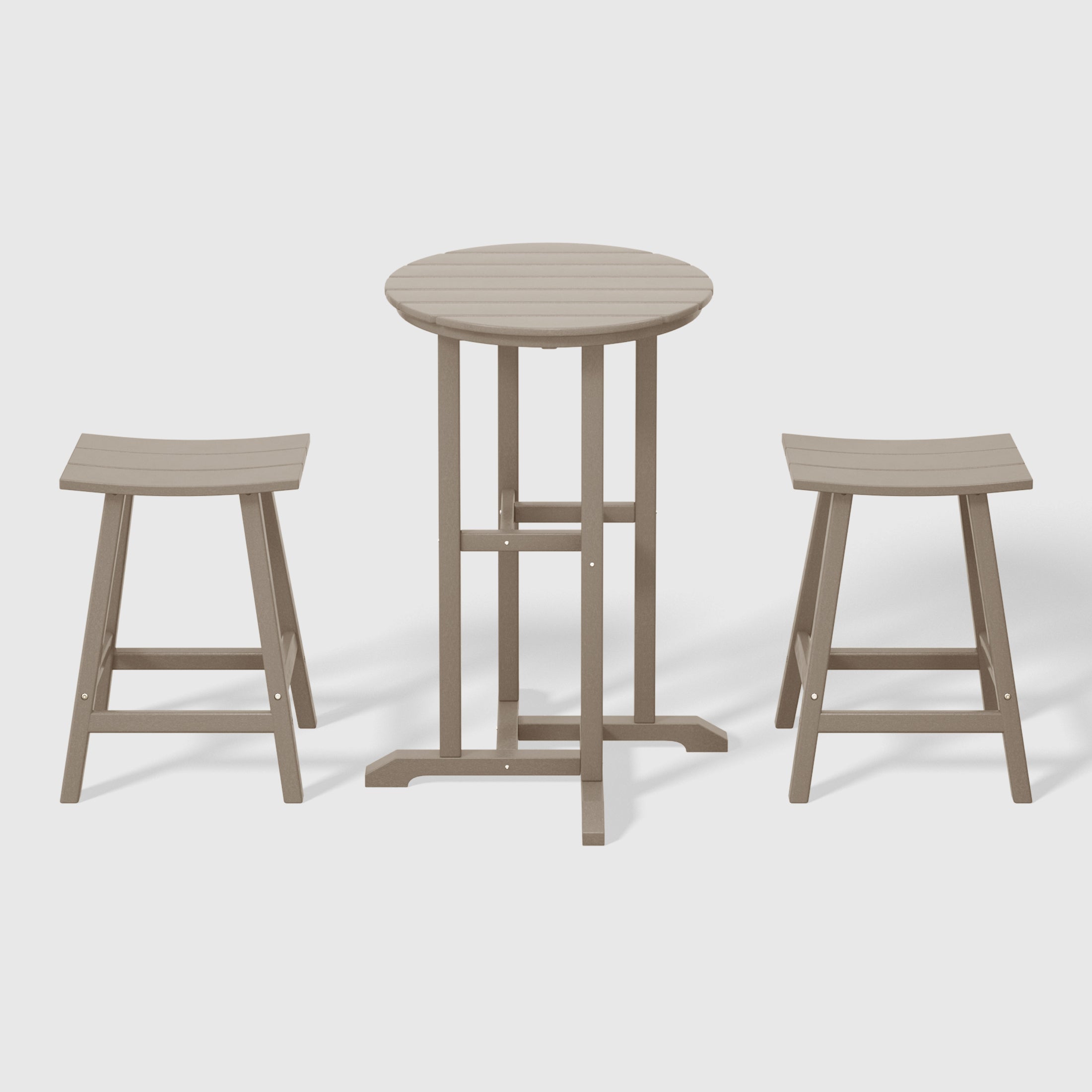 Paradise Outdoor Patio Counter Height Bar Stools Bistro Bar Table Set