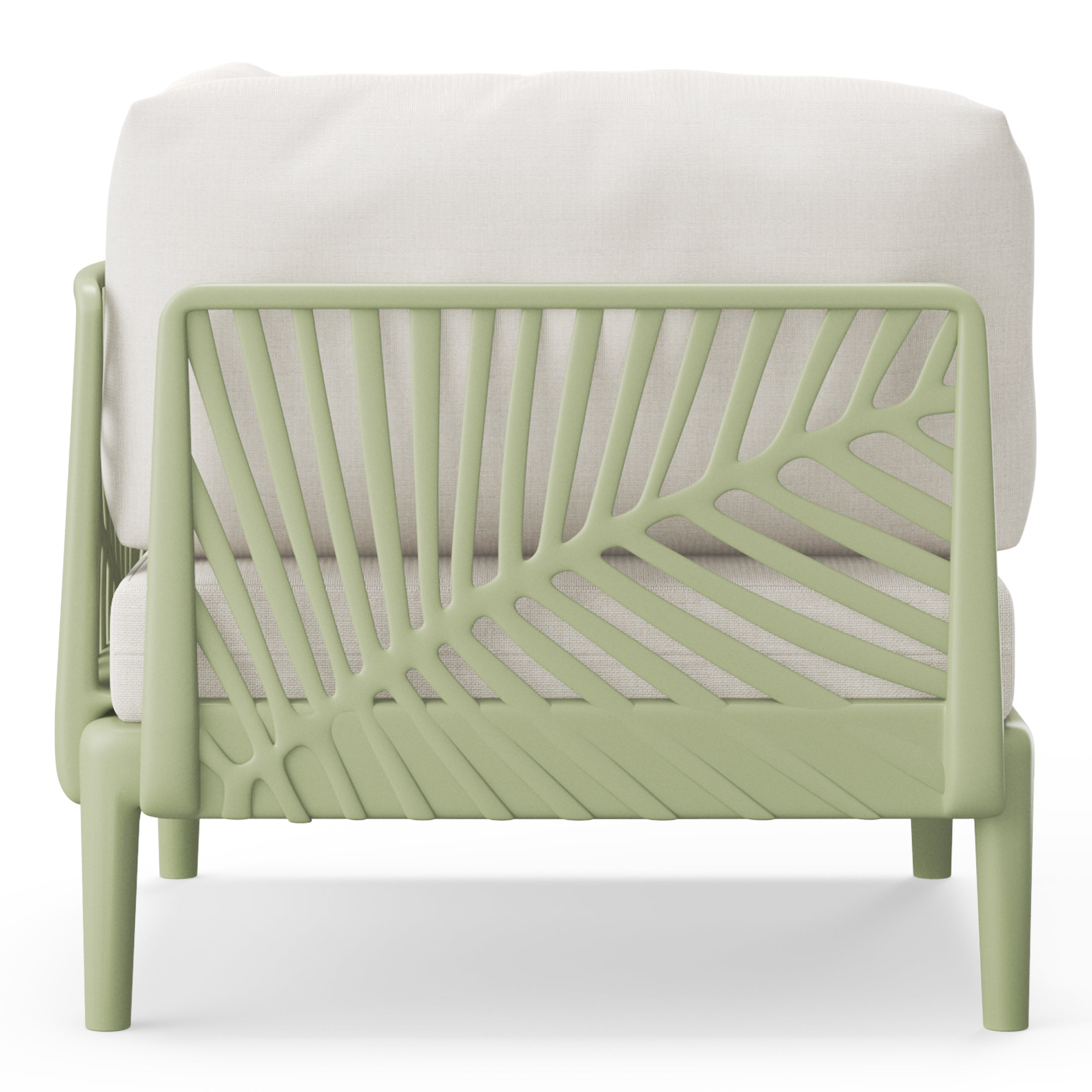 Sunshine Modern Outdoor Polypropylene Resin Deep Seating Sectional Corner Chair