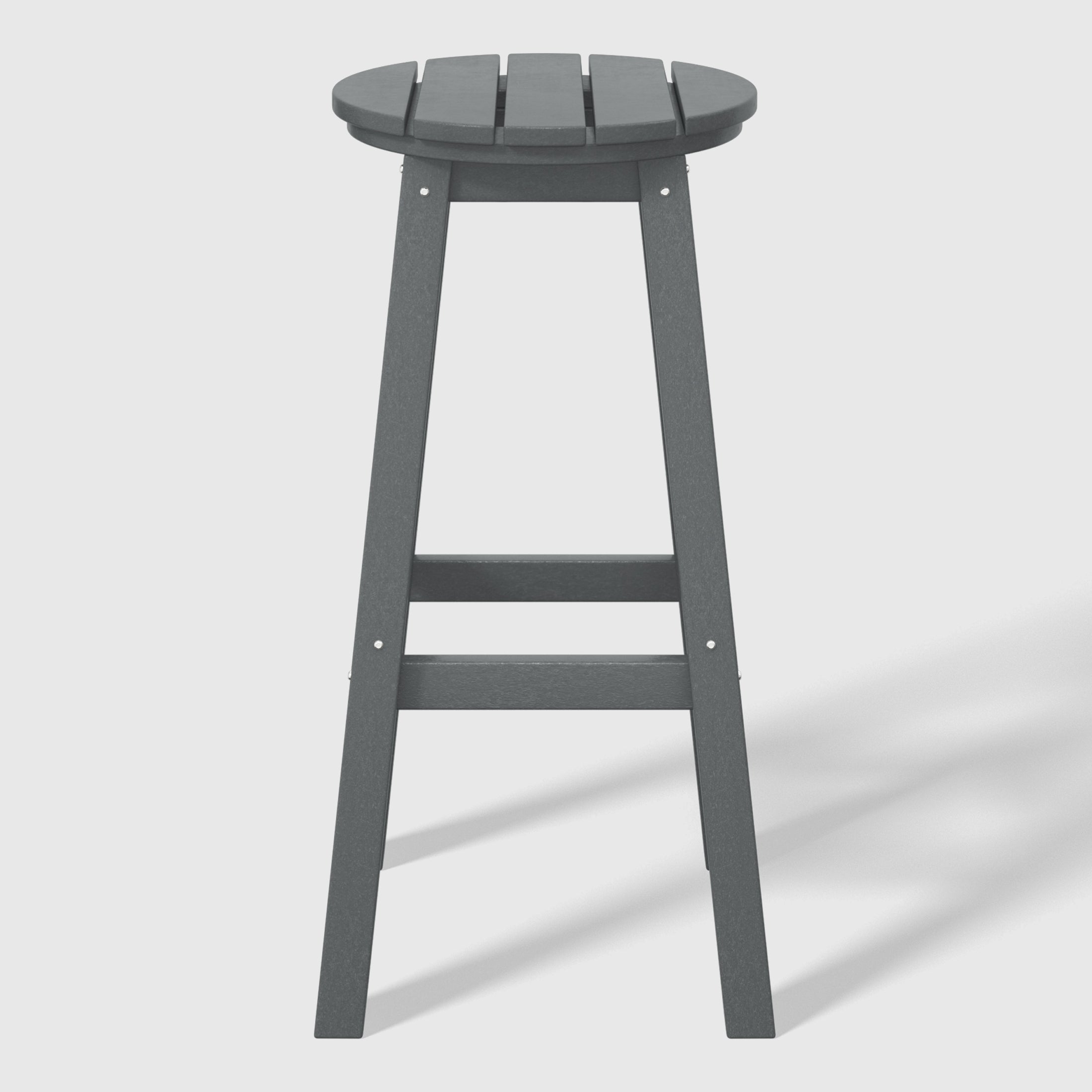 Paradise 29" HDPE Outdoor Patio Round Bar Stool Set of 2