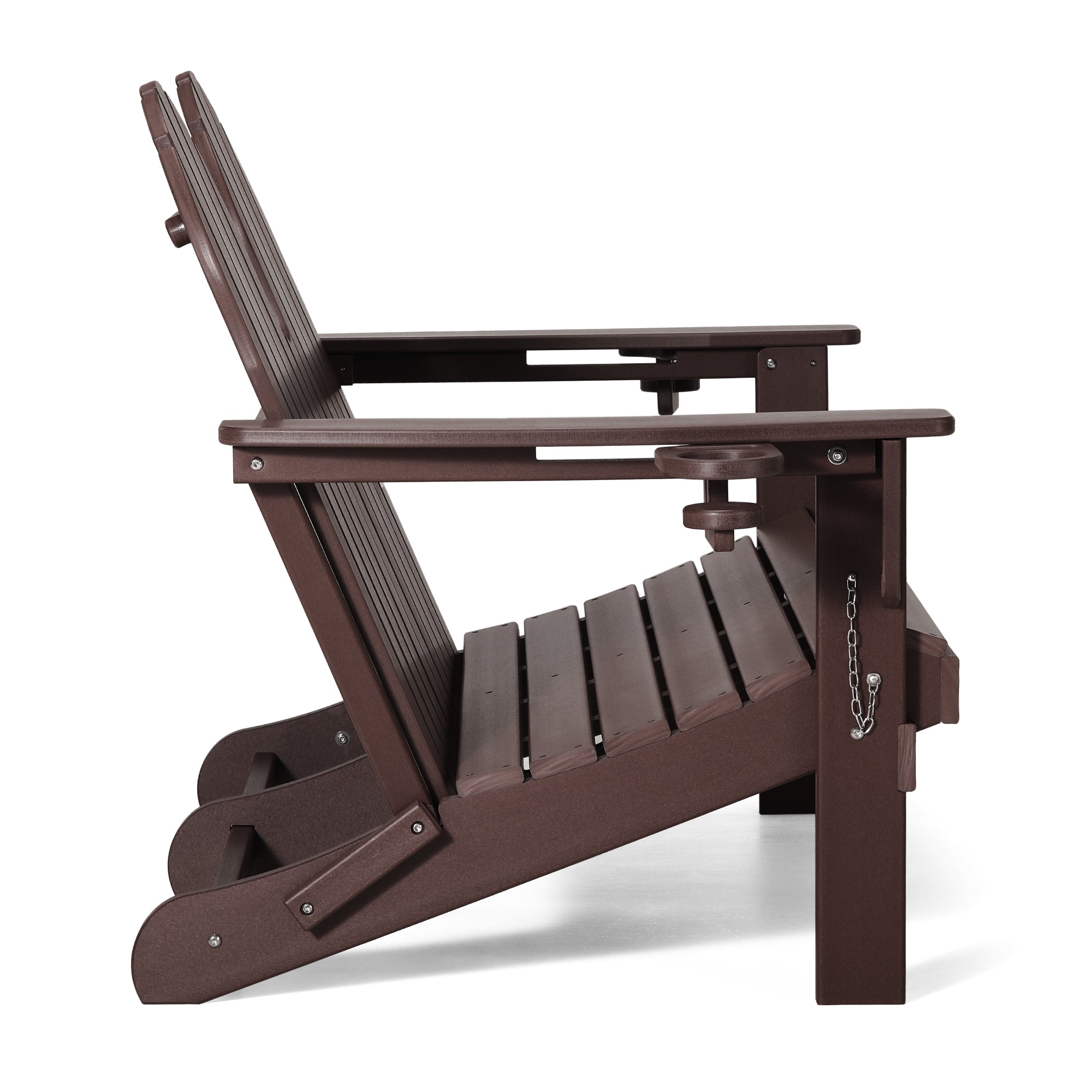 Savannah Outdoor Patio 49" HDPE Folding Adirondack Garden Bench