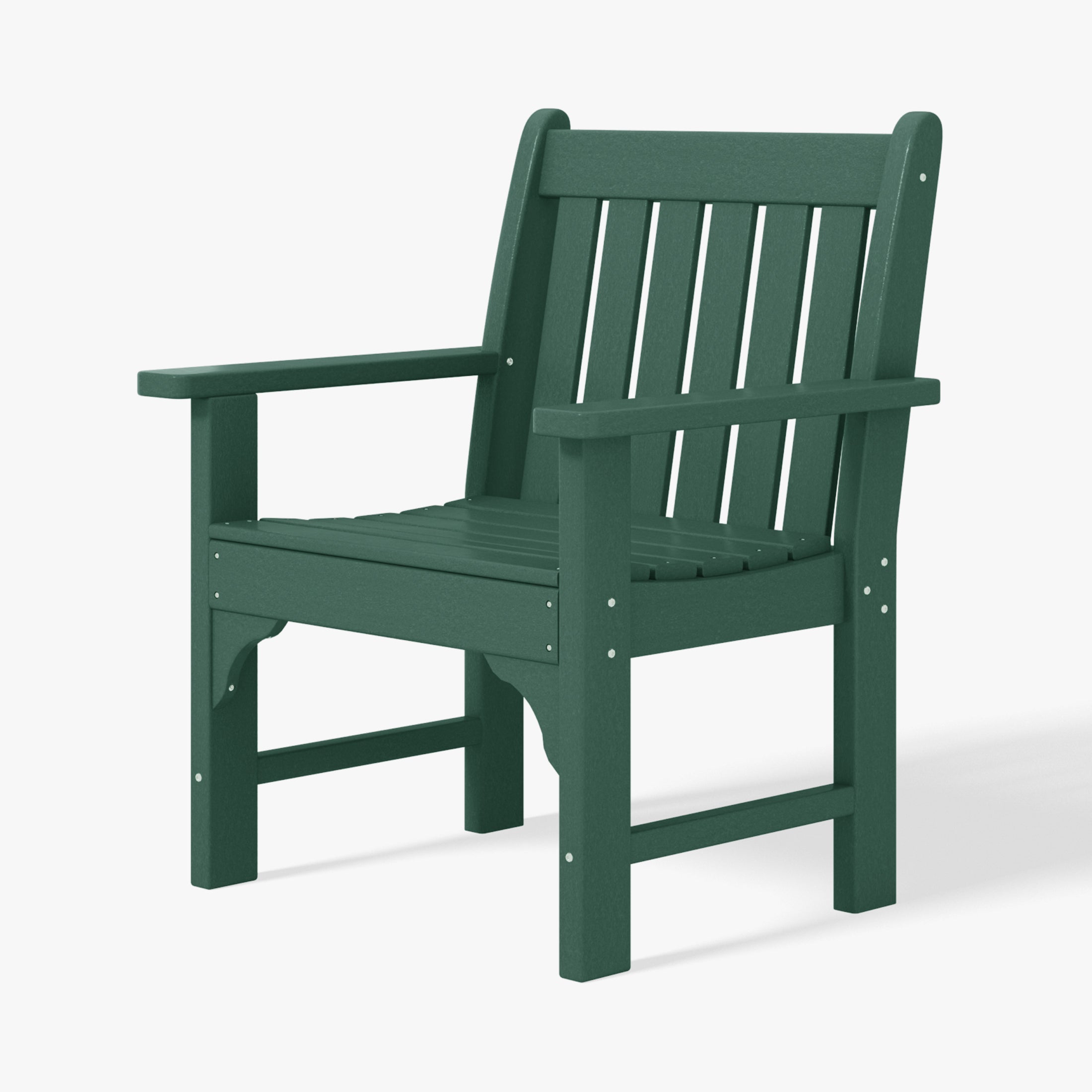 Paradise Outdoor Patio HDPE Adirondack Dining Arm Chairs (Set of 4)
