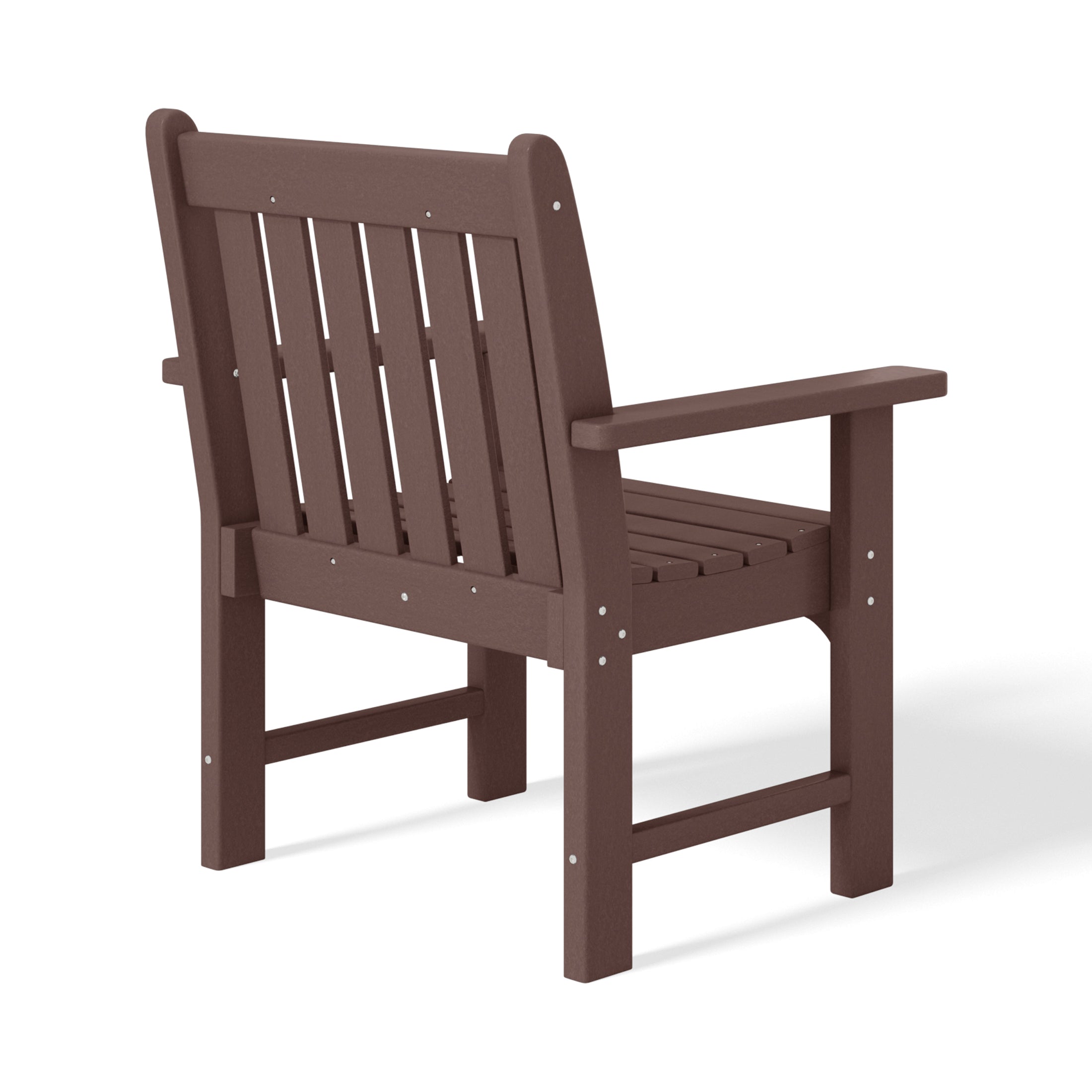 Paradise Outdoor Patio 2-Piece HDPE Adirondack Garden Chair with Square Adirondack Side Table Set