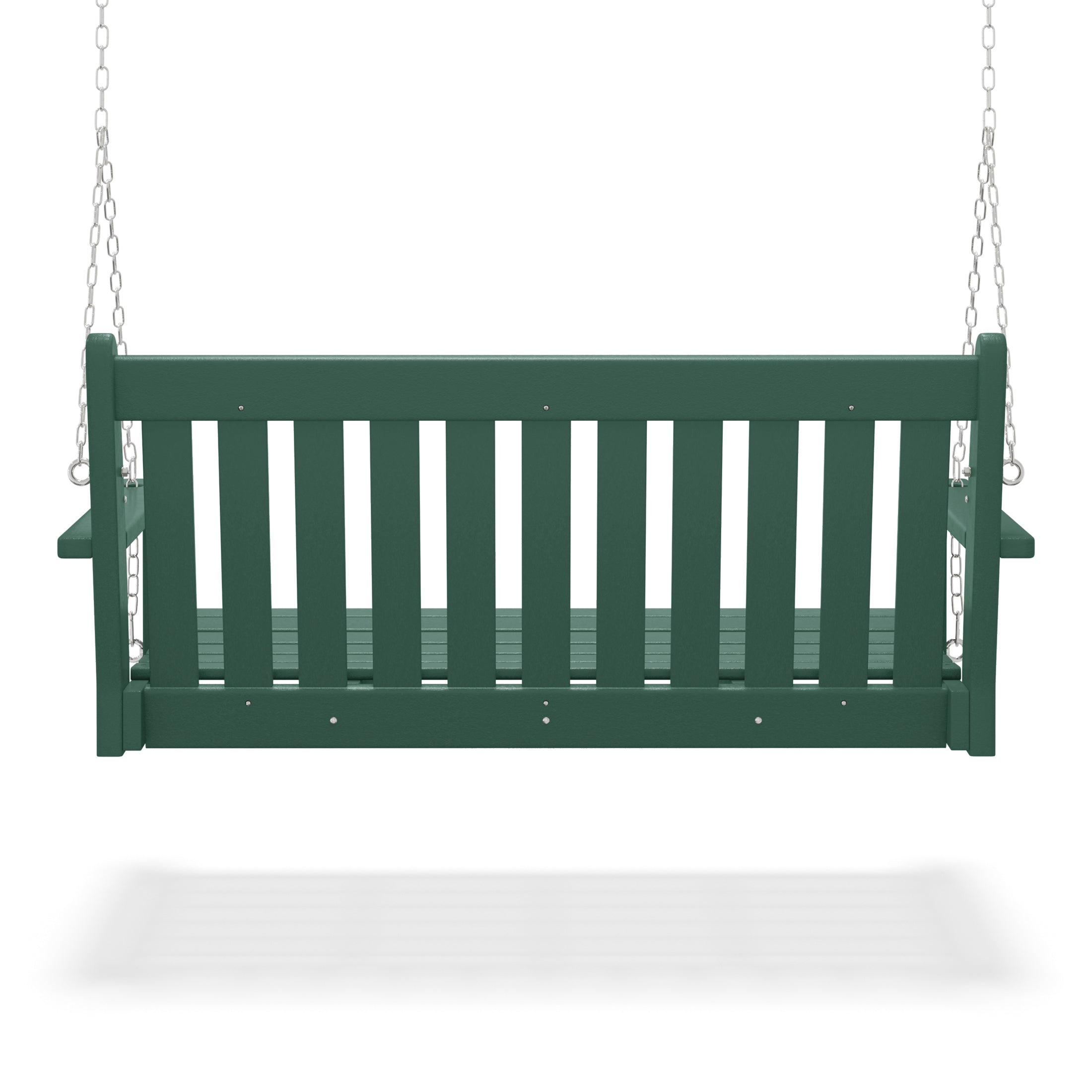 Paradise Outdoor Patio HDPE Hanging Front Porch Swing Bench
