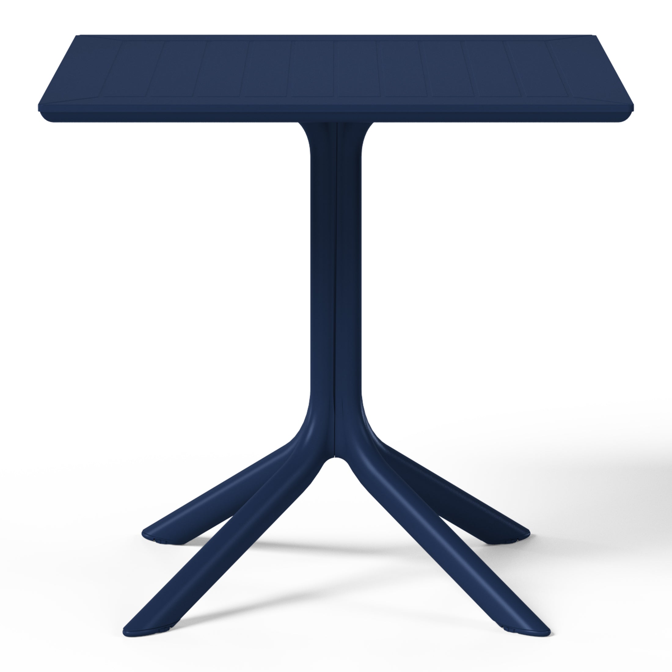 Sunshine 5-Piece Resin Square Patio Dining Table Set with Stackable Patio Dining Chairs