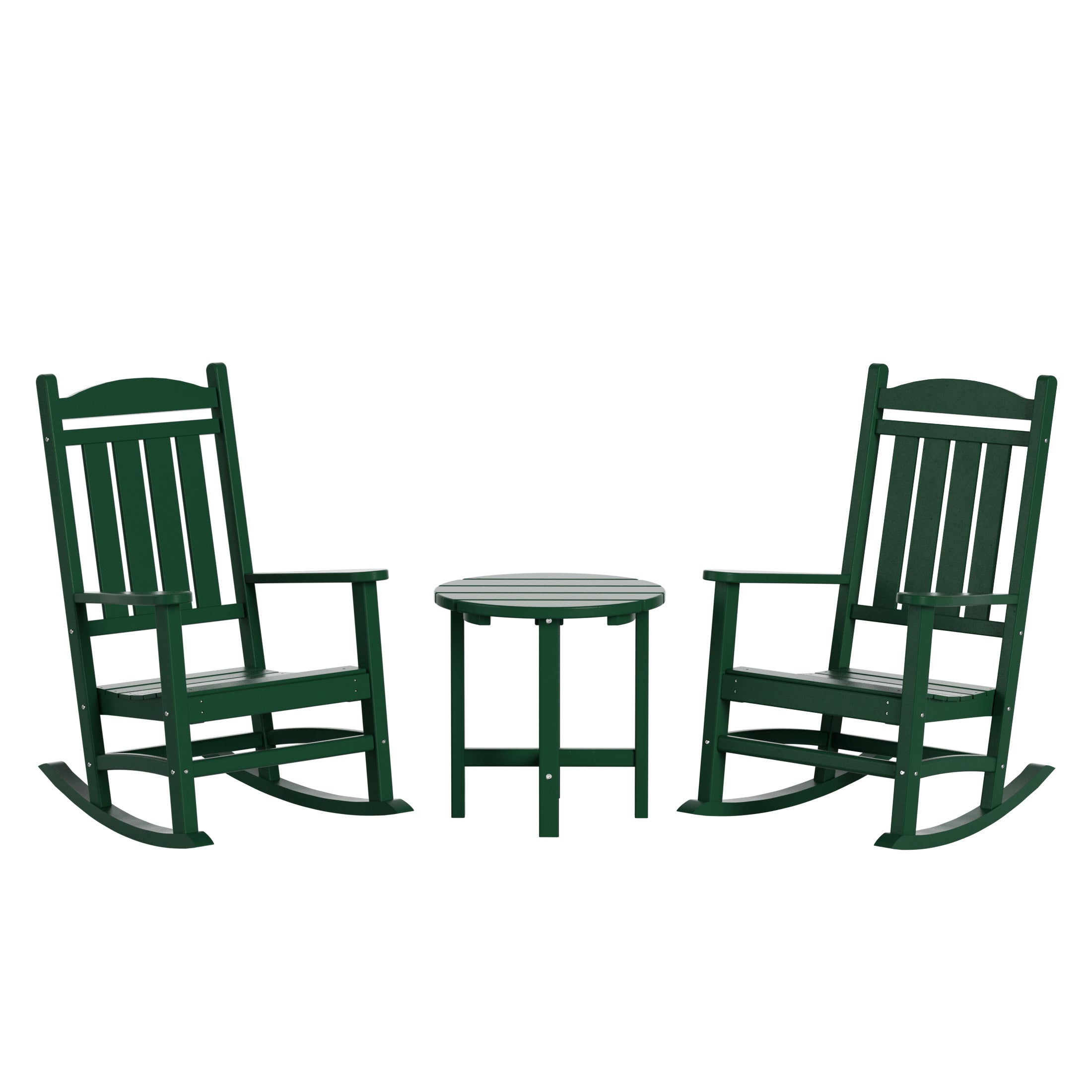 Paradise 3-Piece set Outdoor / Patio rocking chairs with a side table ( 2 seater )