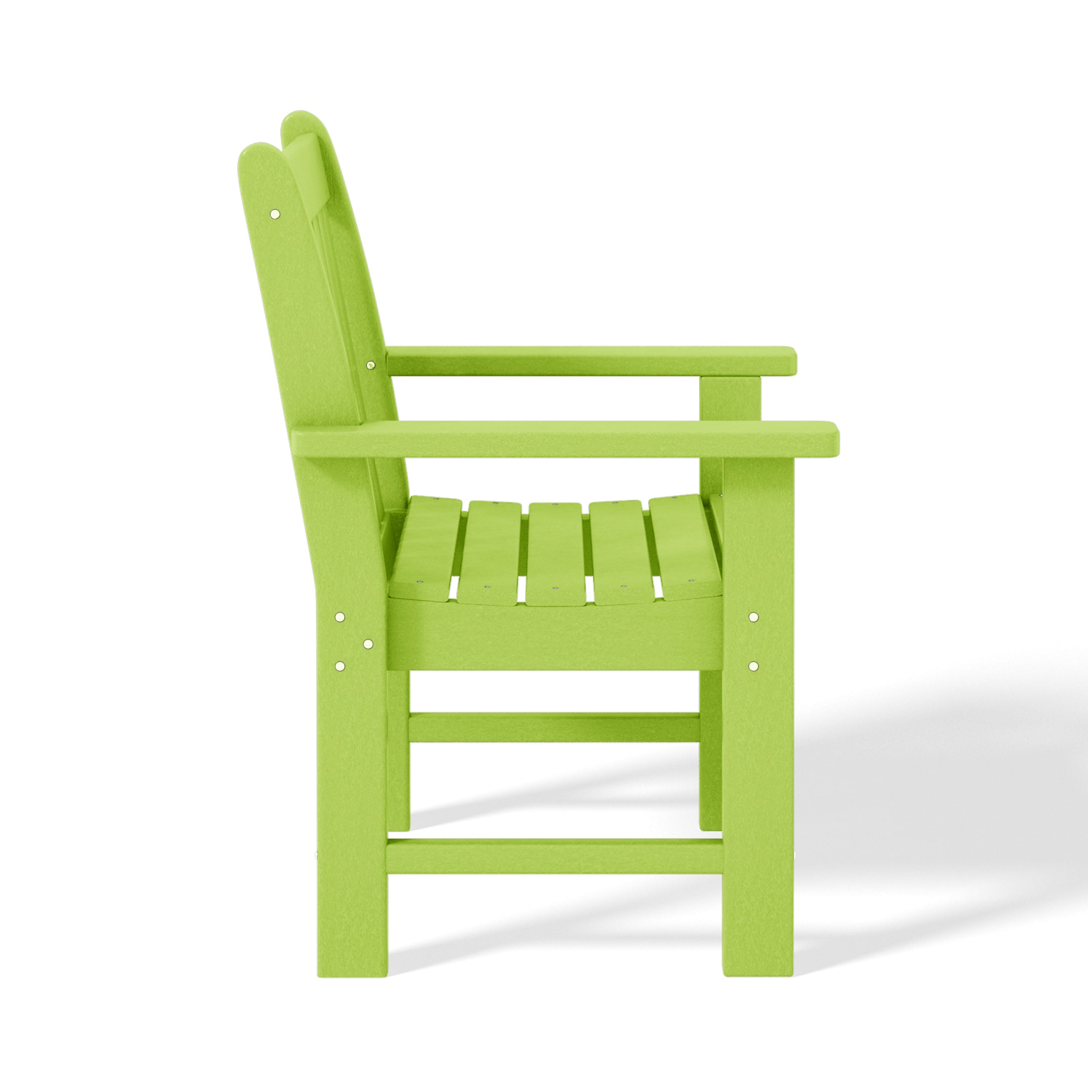 Paradise Outdoor Patio 3-Piece HDPE Adirondack Garden Chairs with Square Adirondack Side Table Set