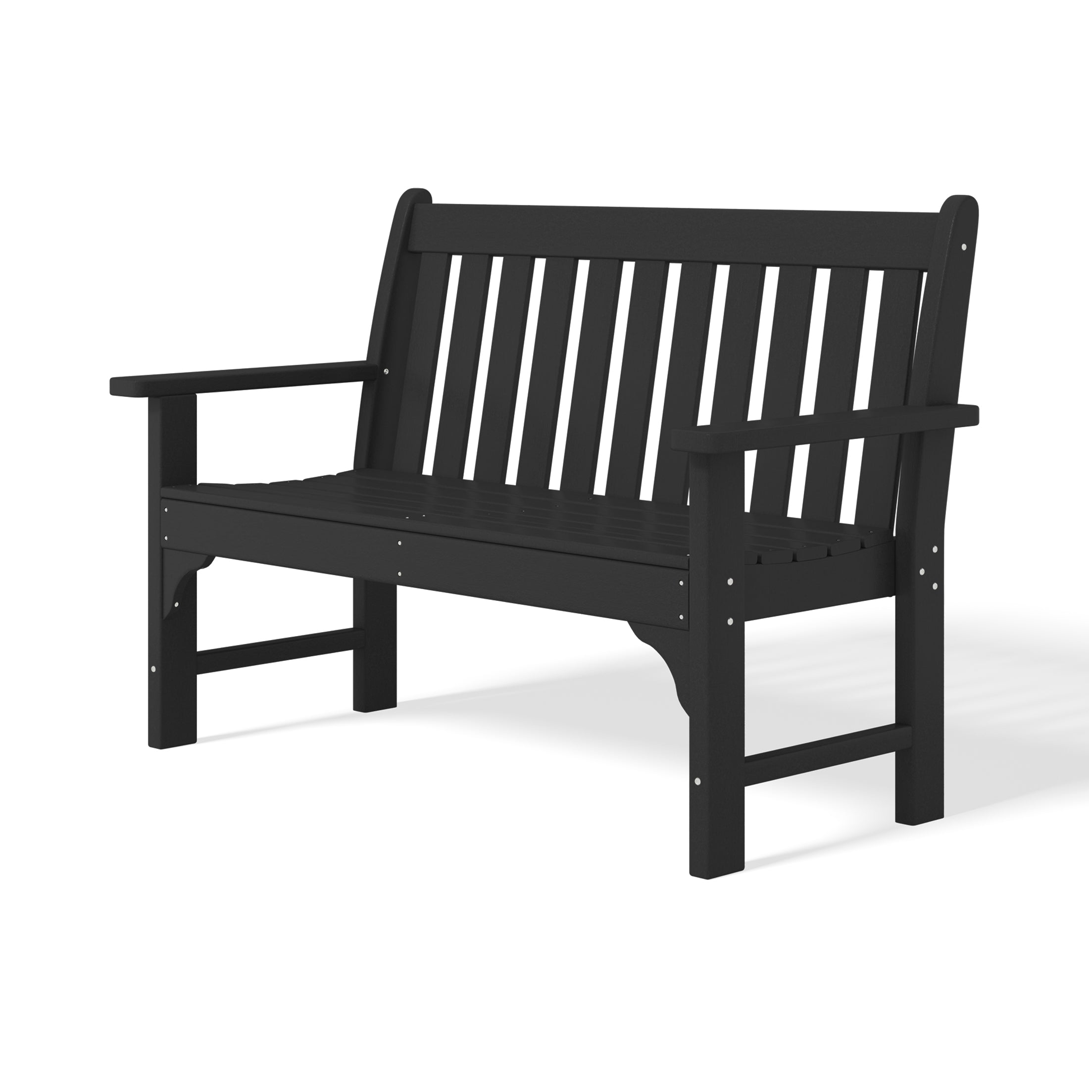 Paradise Outdoor 2-Person All-Weather HDPE Front Porch Garden Bench