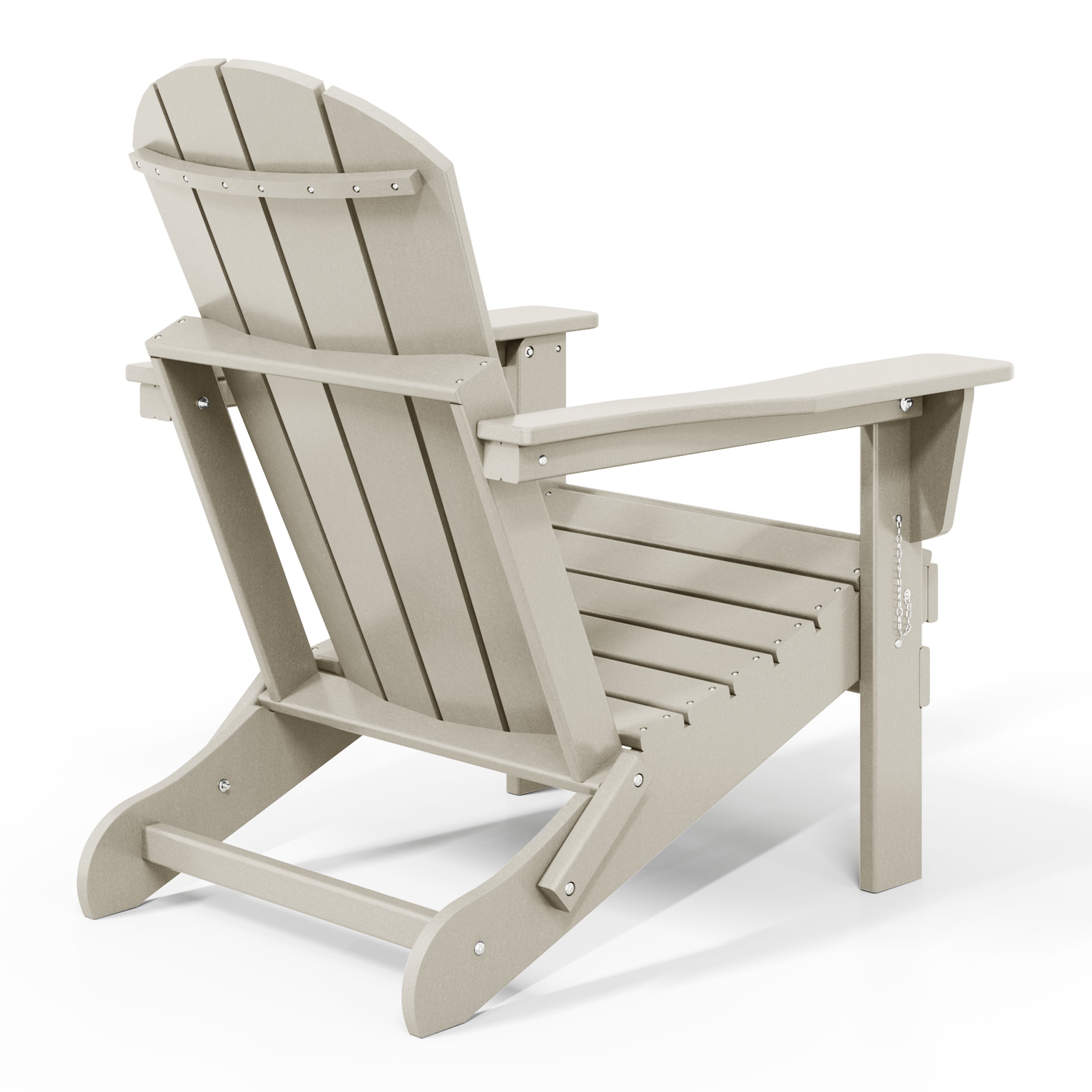 Paradise HDPE Outdoor Patio Folding Poly Adirondack Chair