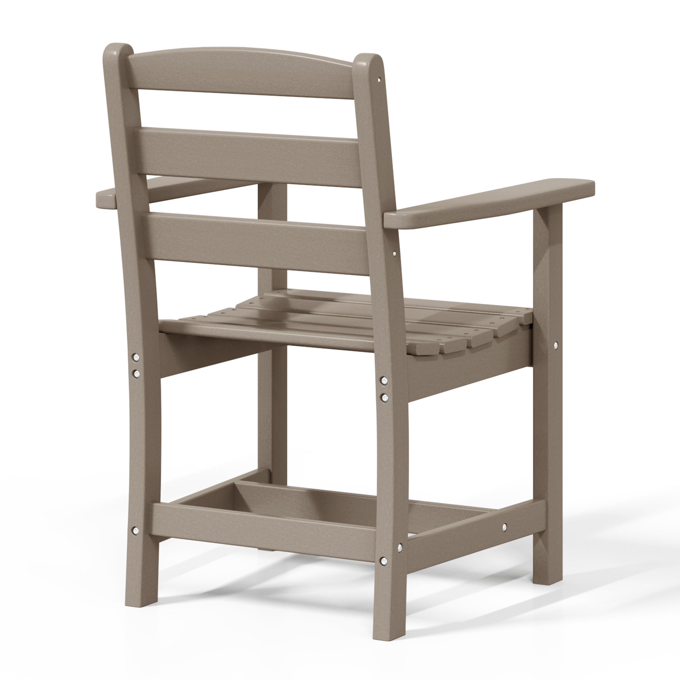 Palms Outdoor HDPE Patio Classic Dining Arm Chair