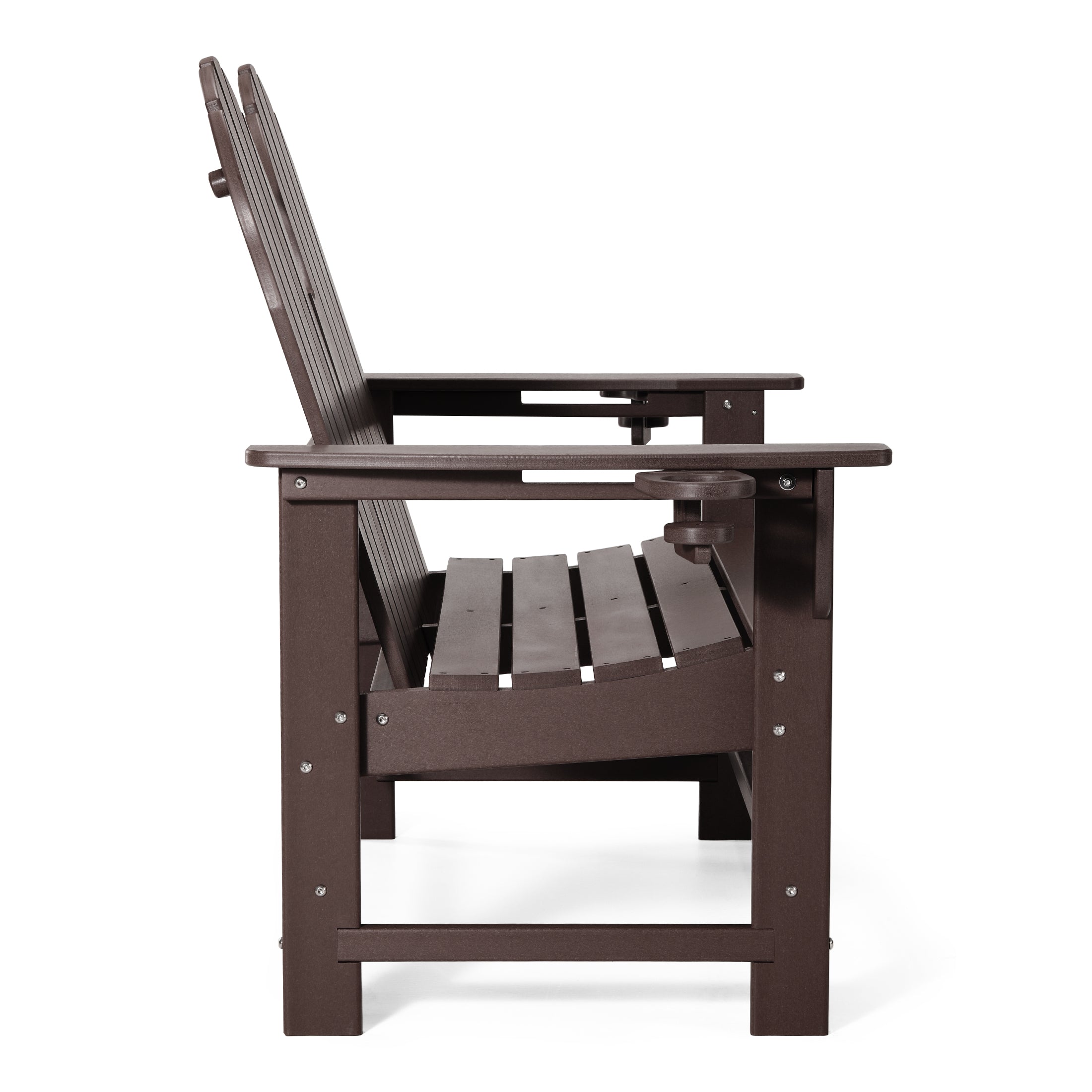 Savannah Outdoor Patio 49" HDPE Adirondack Garden Bench