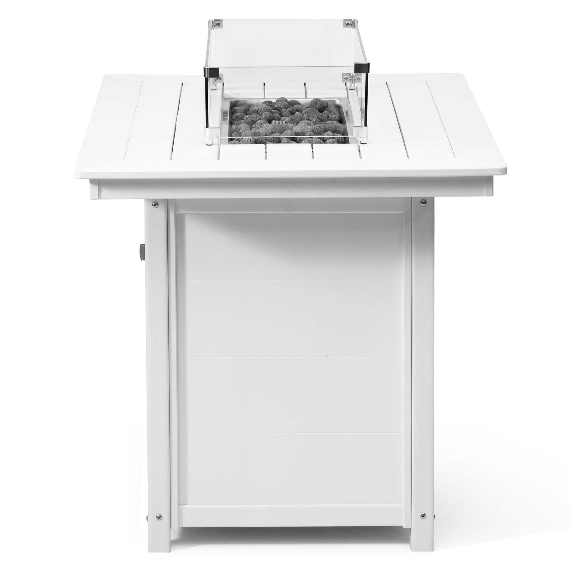 Sol 46" Modern Outdoor Patio Gas Propane Rectangle Fire Pit Table