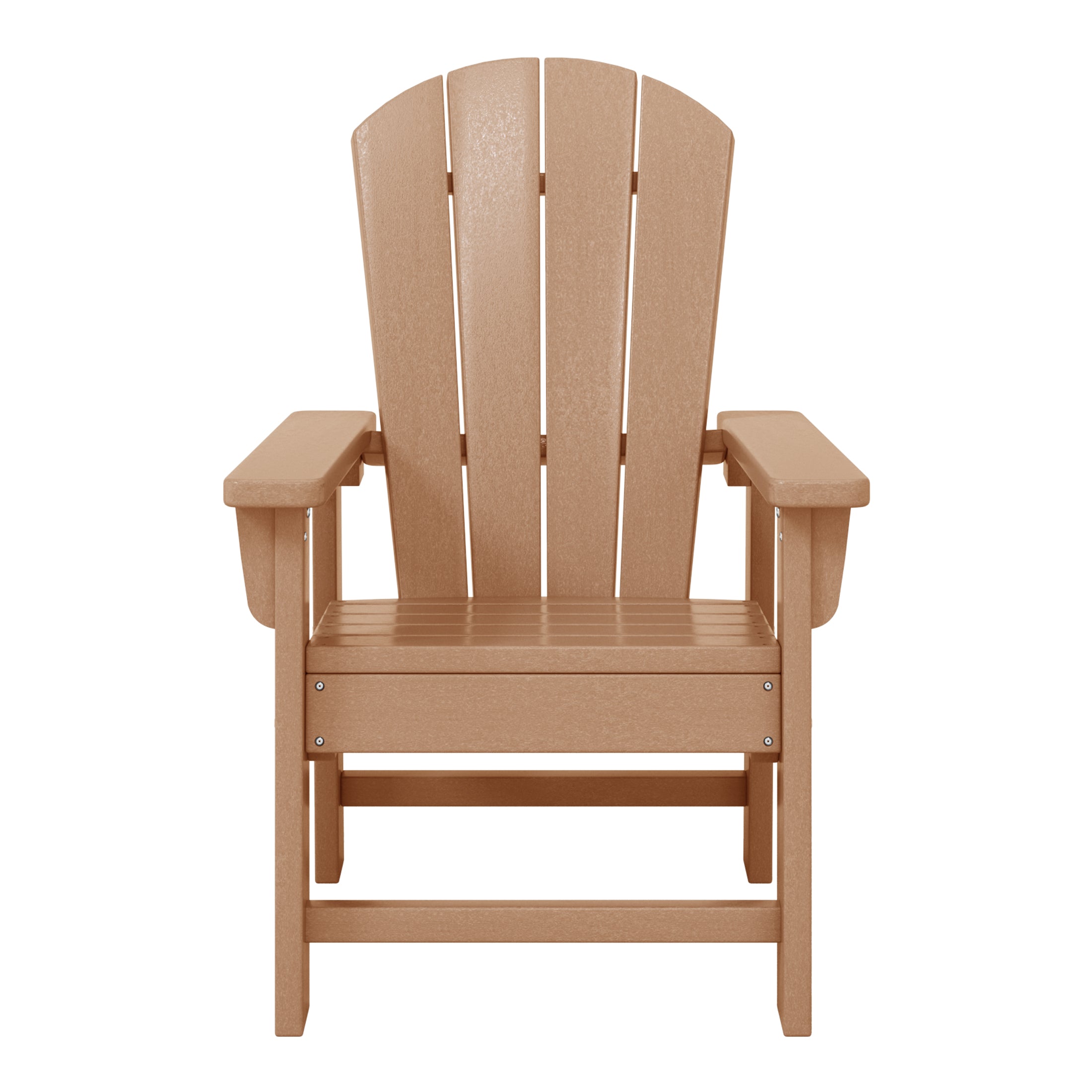 Paradise 2-Piece Kids Outdoor HDPE Adirondack Chair With Square Side Table Set