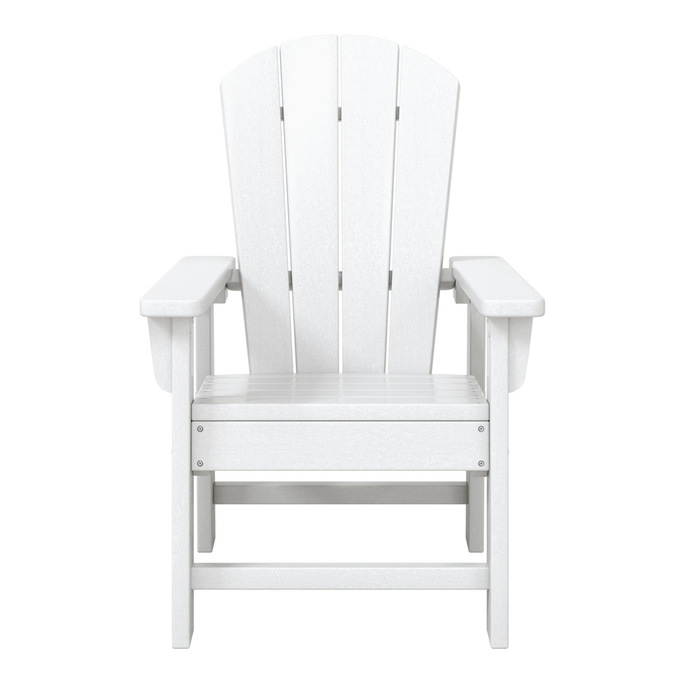 Paradise 2-Piece Kids Outdoor HDPE Adirondack Chair With Square Side Table Set