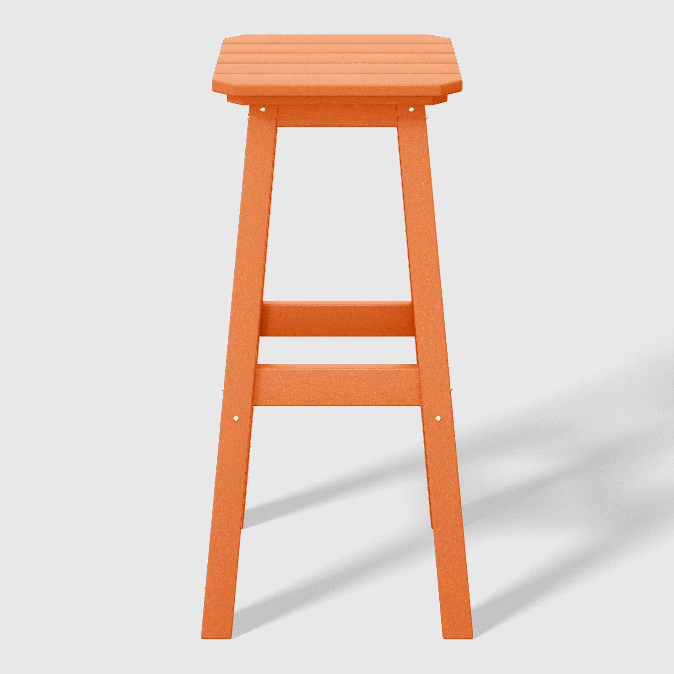 Paradise 29" HDPE Outdoor Patio Square Bar Stools (Set of 2)