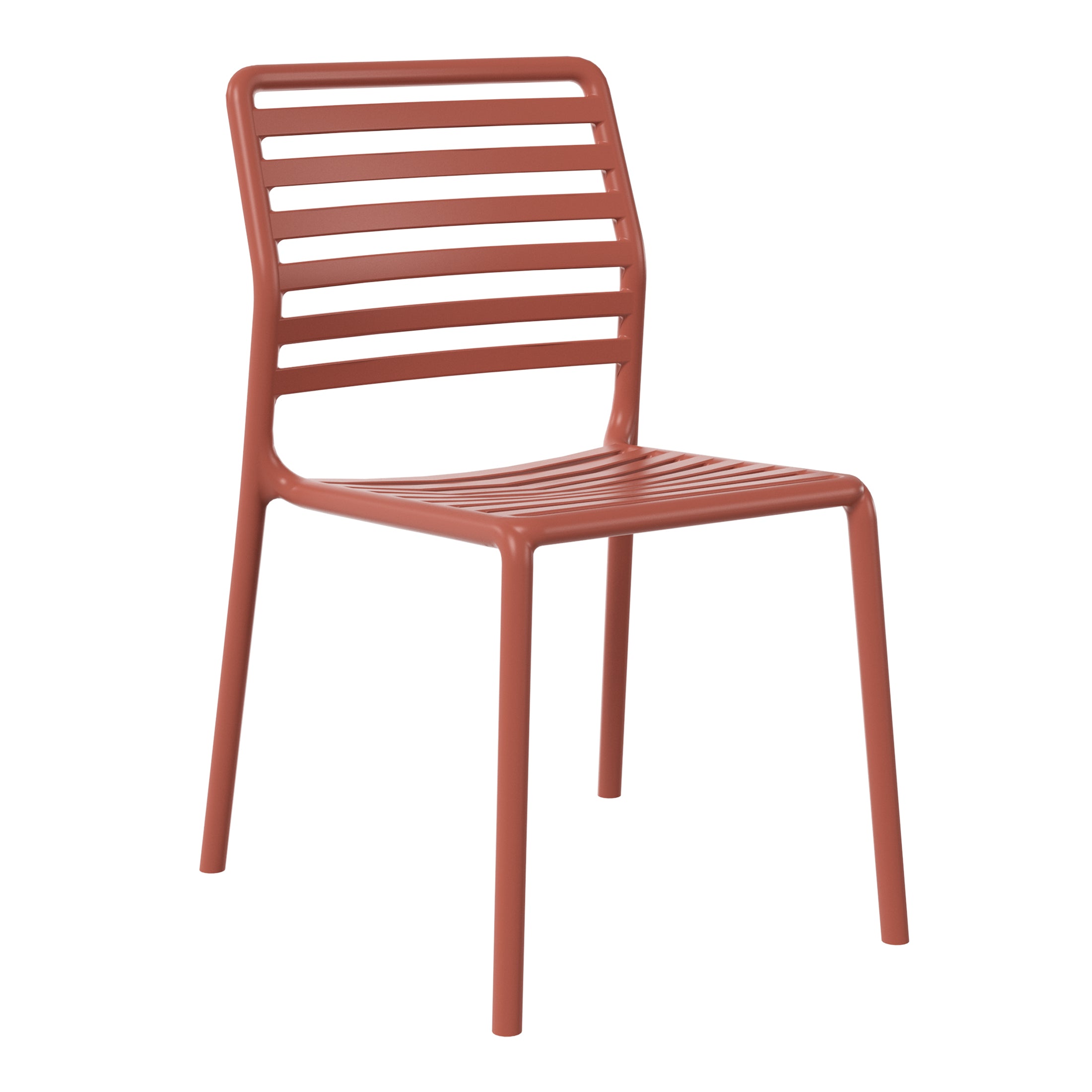Sunshine Outdoor Stackable Polypropylene Plastic Resin Dining Side Chairs (Set of 2)