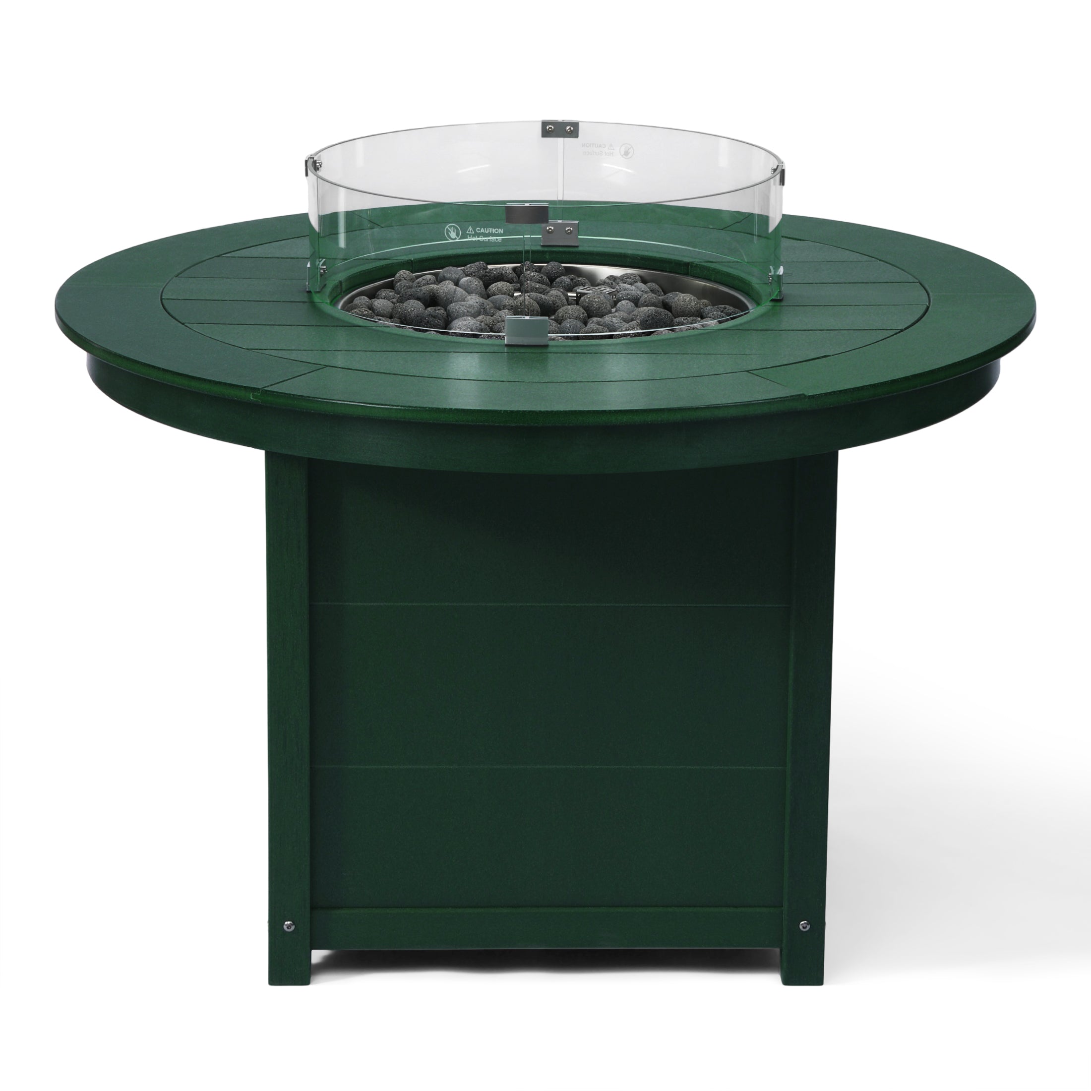 Sol 47" Modern Outdoor Patio Propane Gas Round Fire Pit Table