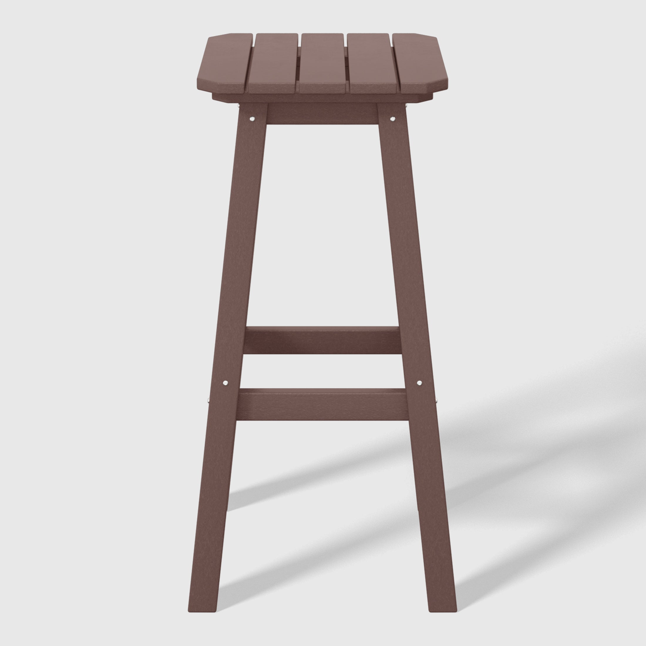Paradise 29" HDPE Outdoor Patio Square Backless Bar Stool