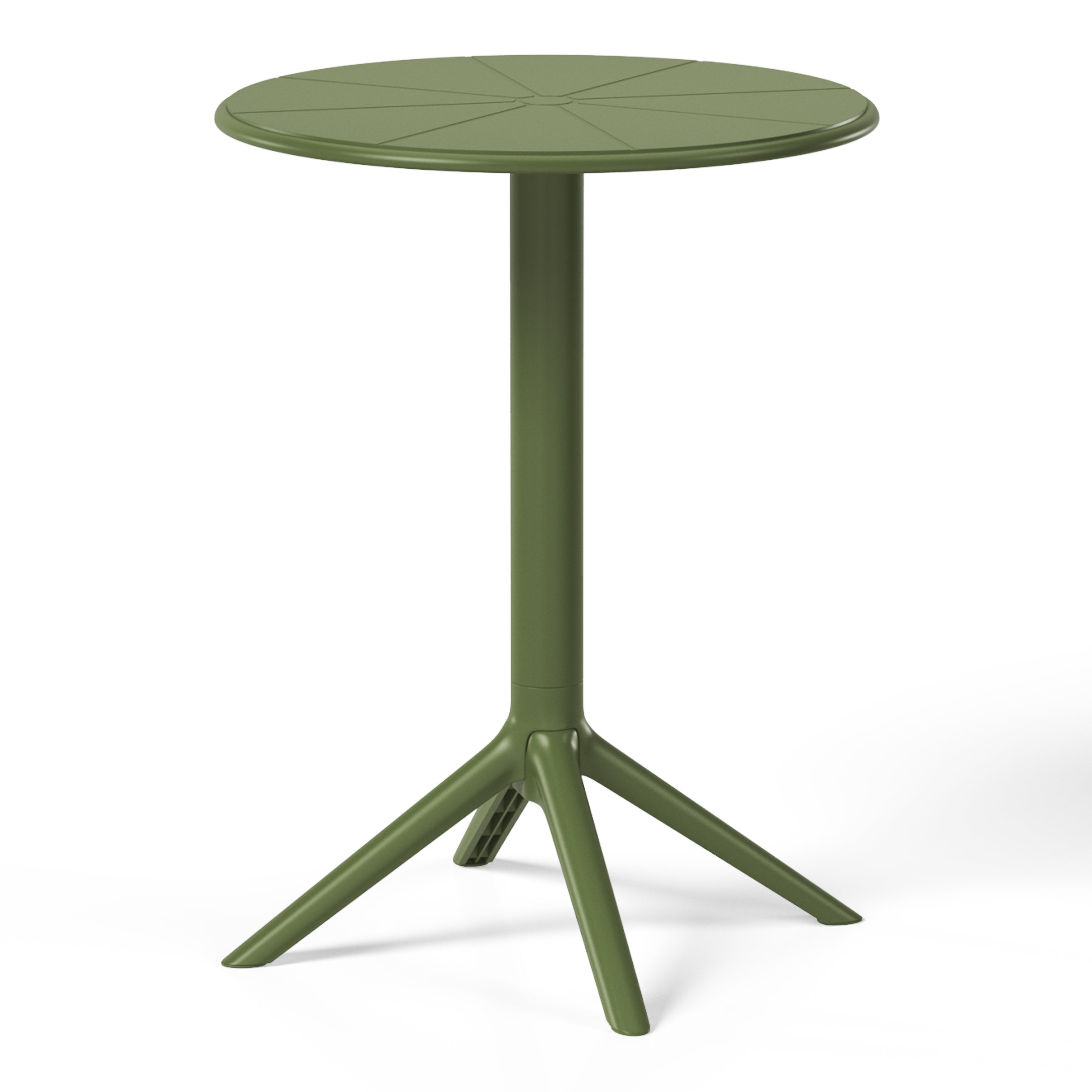 Sunshine 3-Piece Outdoor Resin Patio Bistro Table Set with Stackable Patio Dining Side Chairs For 2