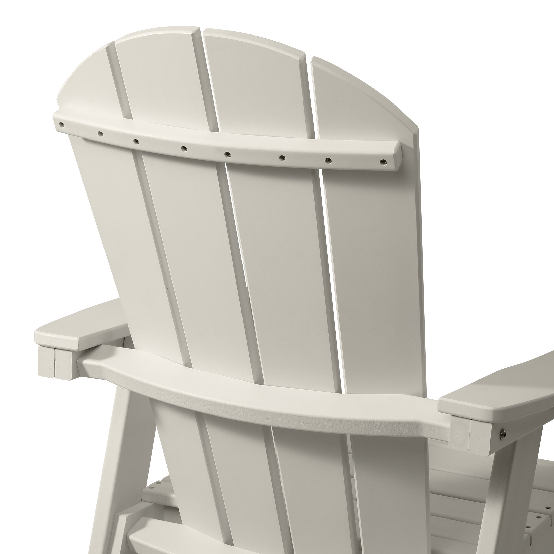 Paradise Outdoor HDPE Swivel Adirondack Patio Dining Chair With Cup Holder