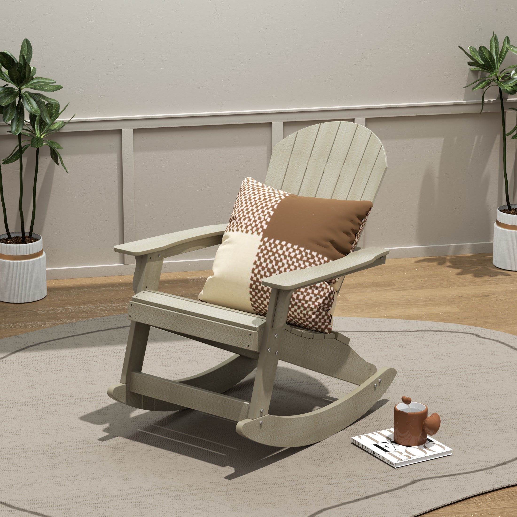 Florence Outdoor Patio All-weather Adirondack Rocking Chair