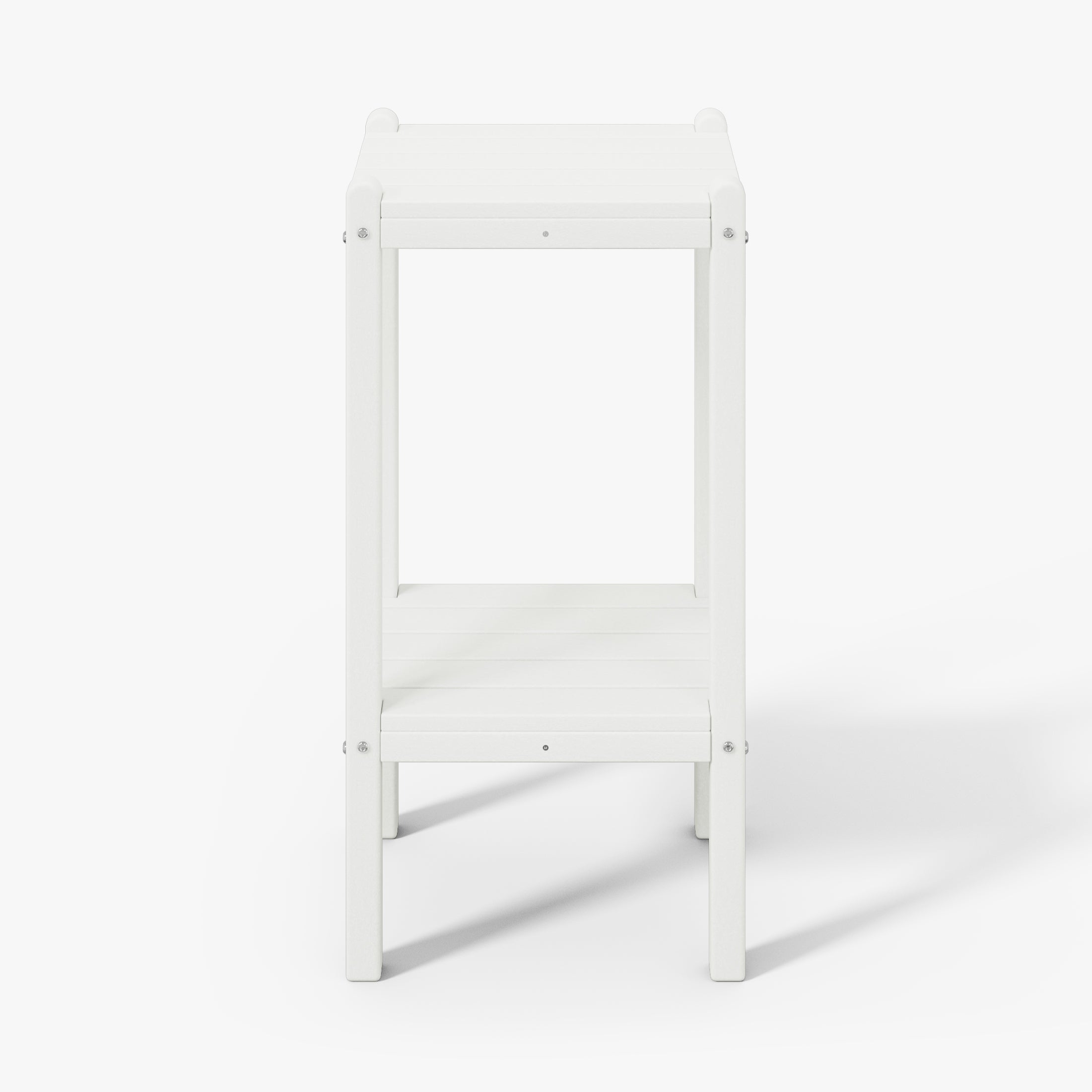 Paradise 36" Outdoor Adirondack HDPE 2-Tier Patio Side Table