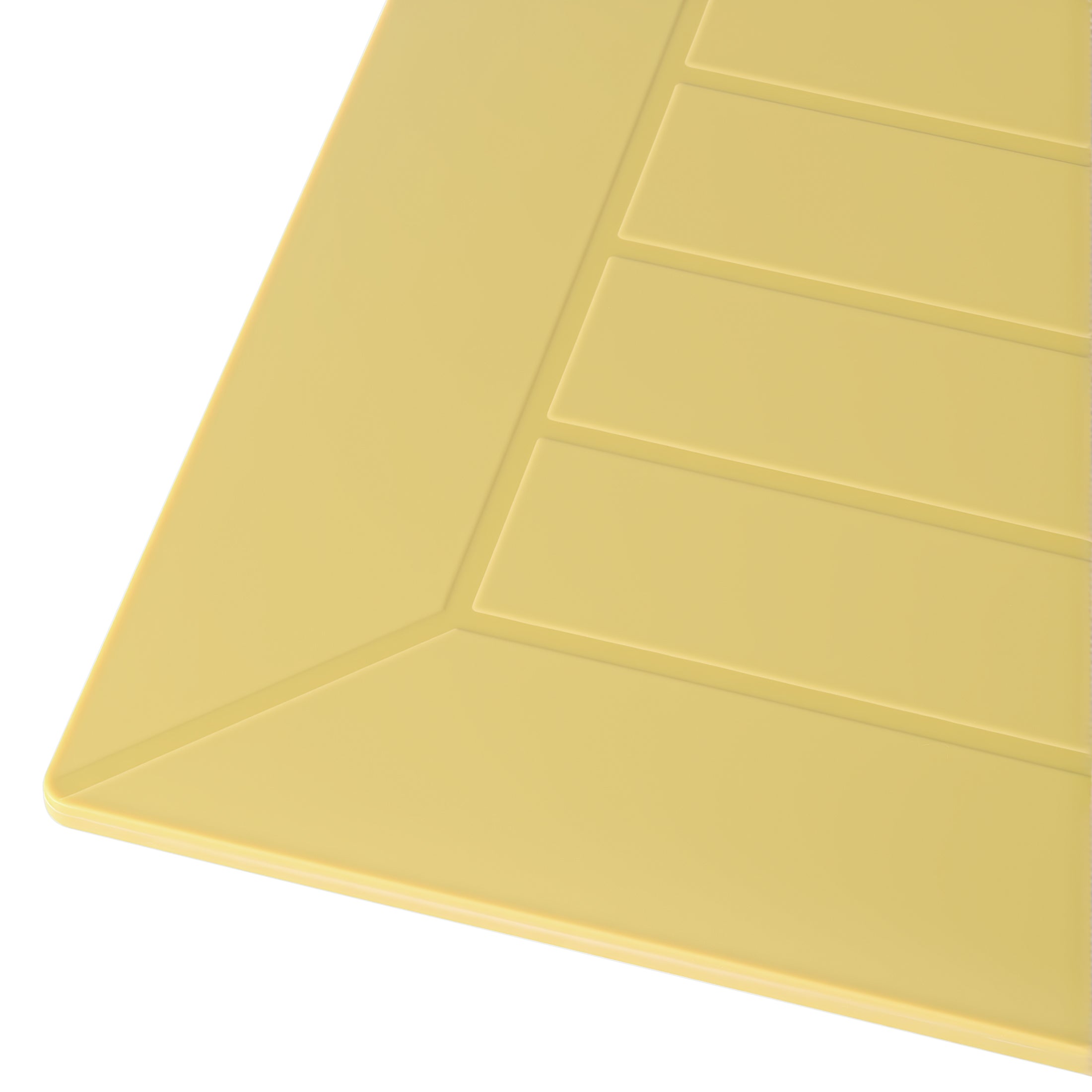 Sunshine 31.5" Square Outdoor Plastic Resin Patio Dining Table for 4