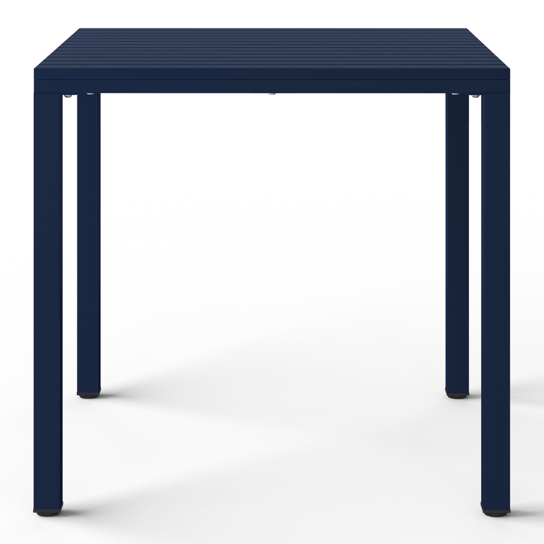 Sunshine 31.5" Iron Metal Frame Outdoor Square Patio Dining Table