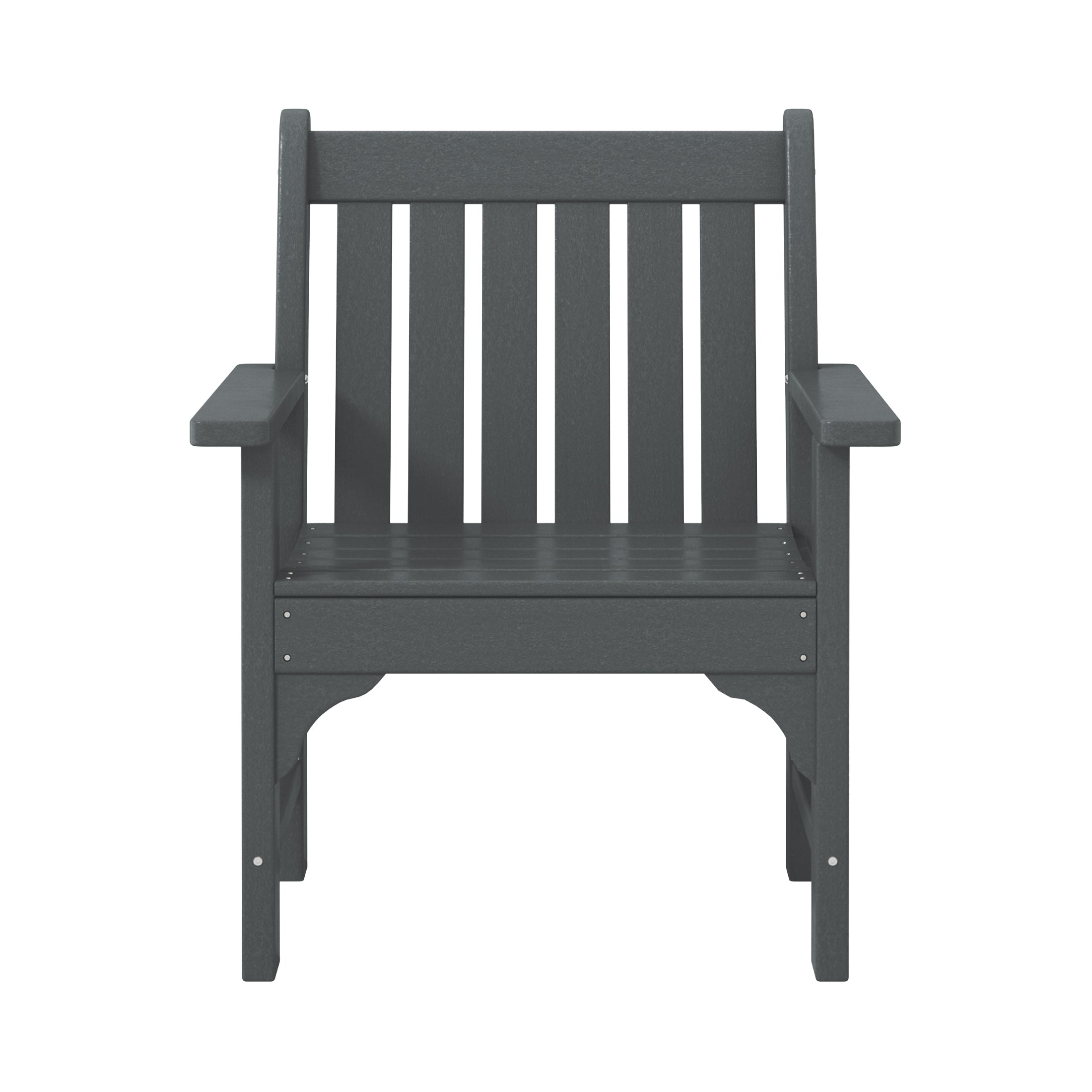 Paradise Outdoor Patio HDPE Adirondack Dining Arm Chairs (Set of 2)