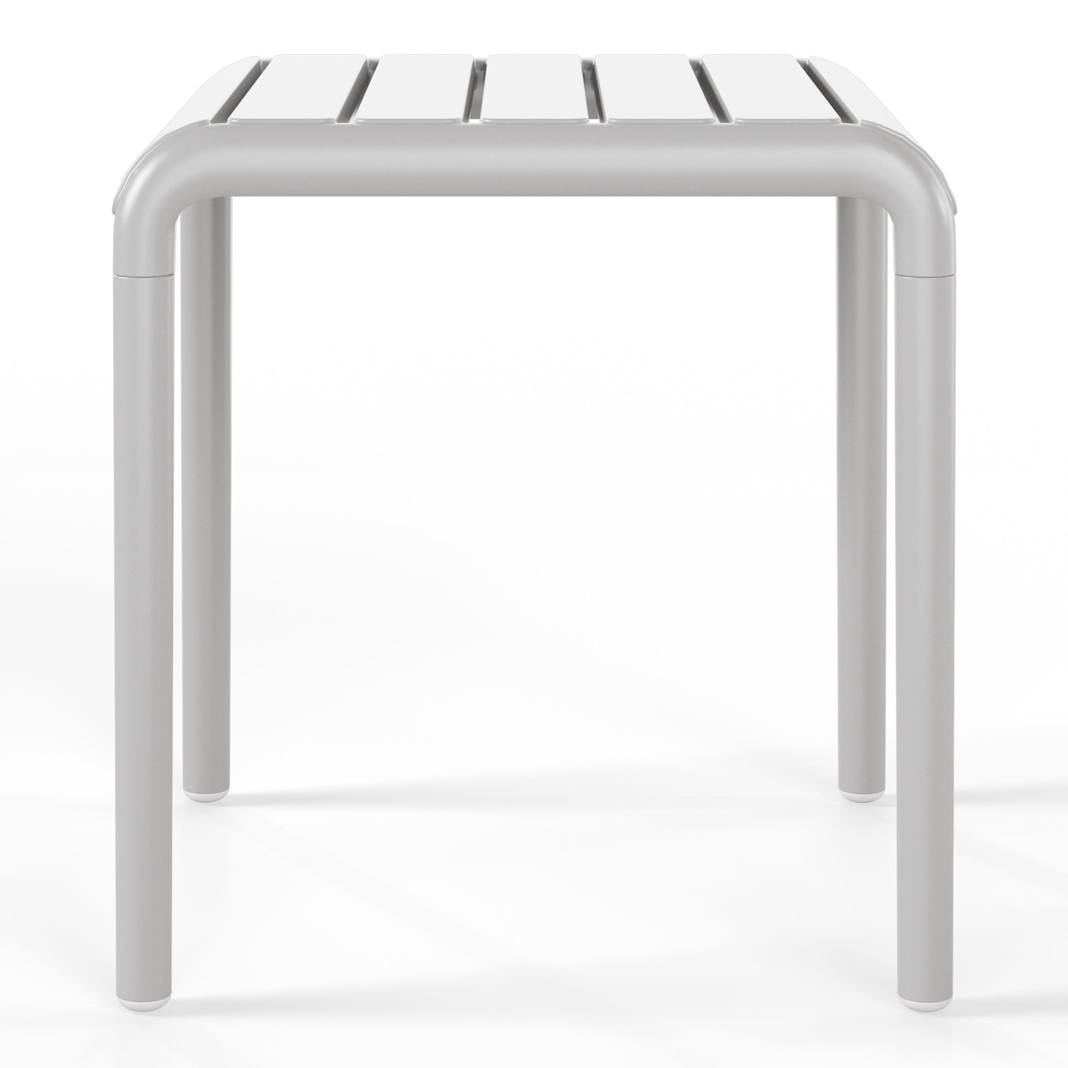Sunshine Plastic Modern Outdoor Patio Accent Side Tables (Set of 2)