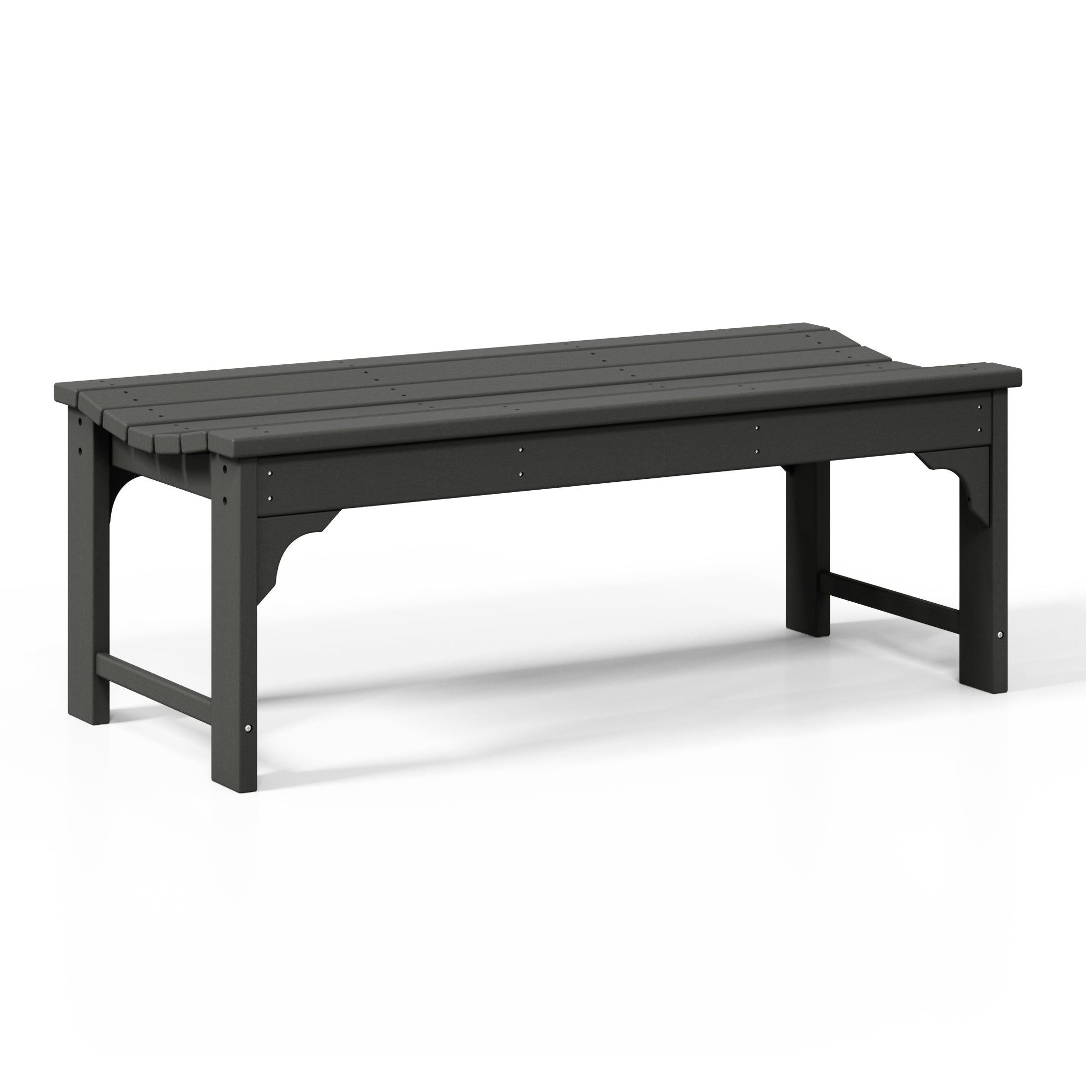 Paradise 48" length backless Poly Wood Outdoor / Garden bench