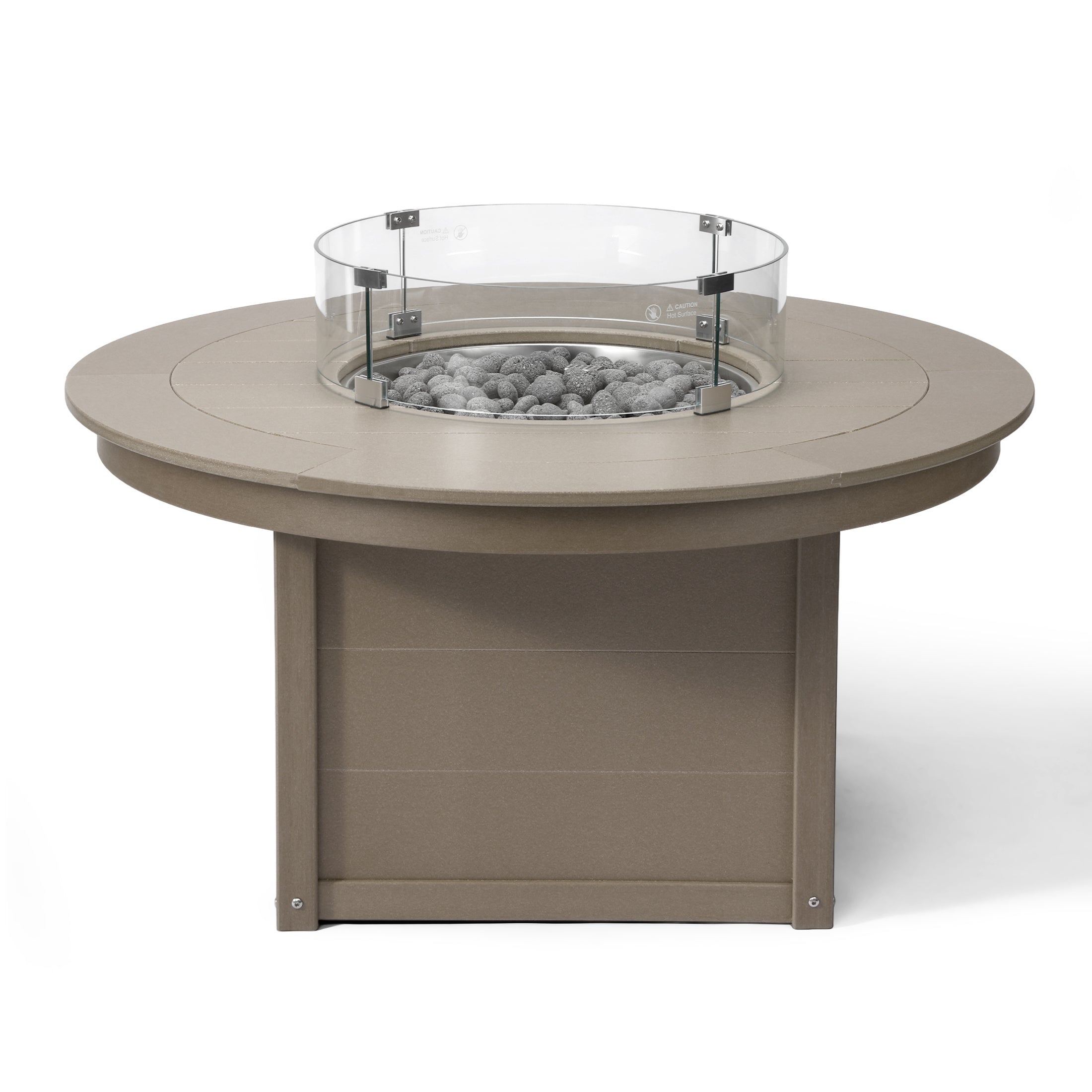 Sol 47" Modern Outdoor 55,000 BTU Patio Propane Round Fire Pit Table